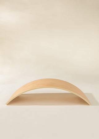 Wooden Wobble Balance Board for Kids - Natural Wood