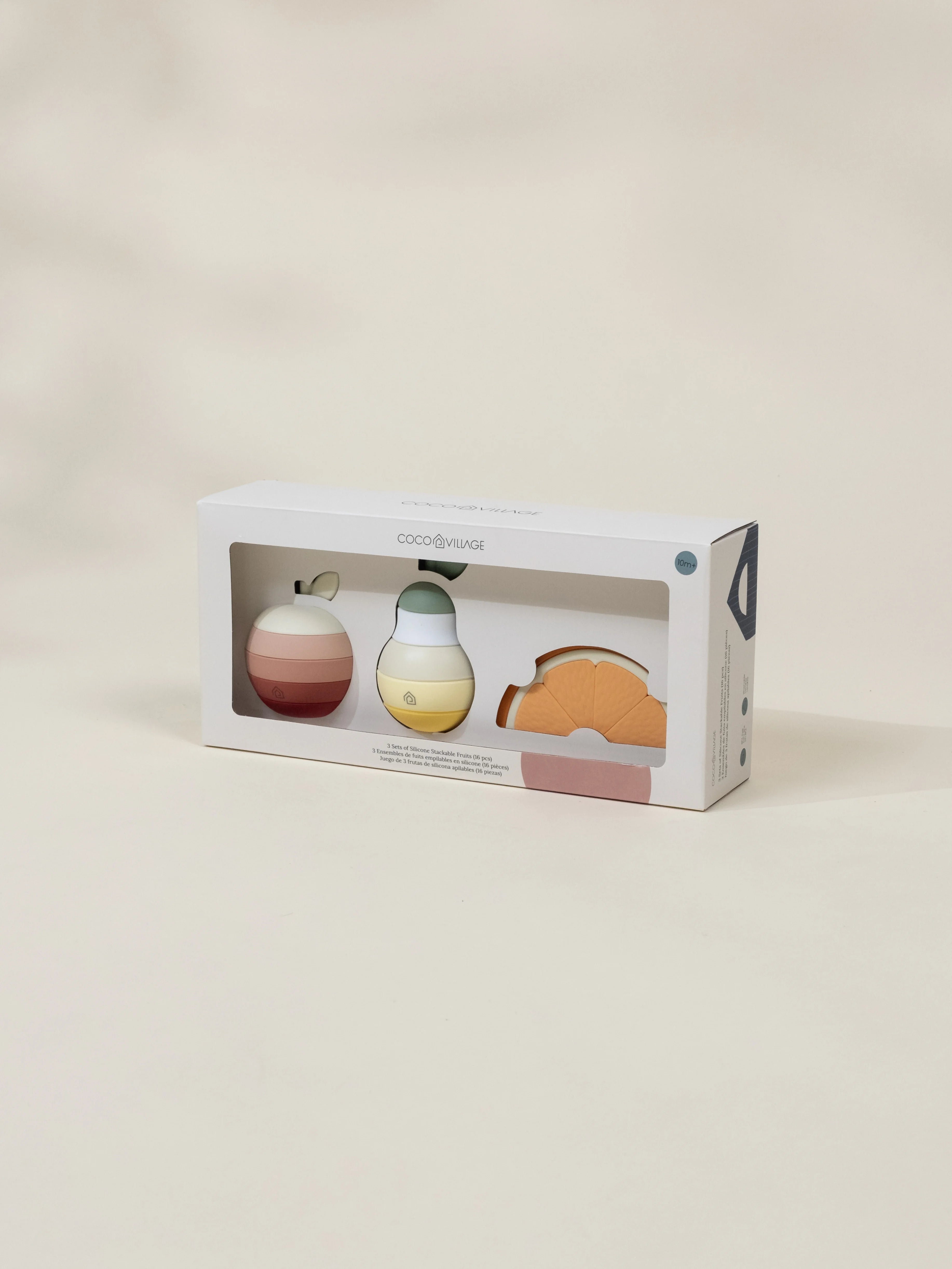 Image of 3 Sets of Silicone Stackable Fruits (16 pcs)