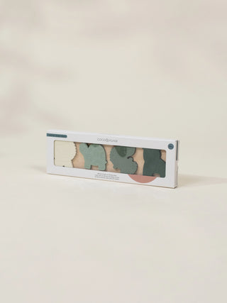 Silicone Puzzle on Wooden Plate - Savana
