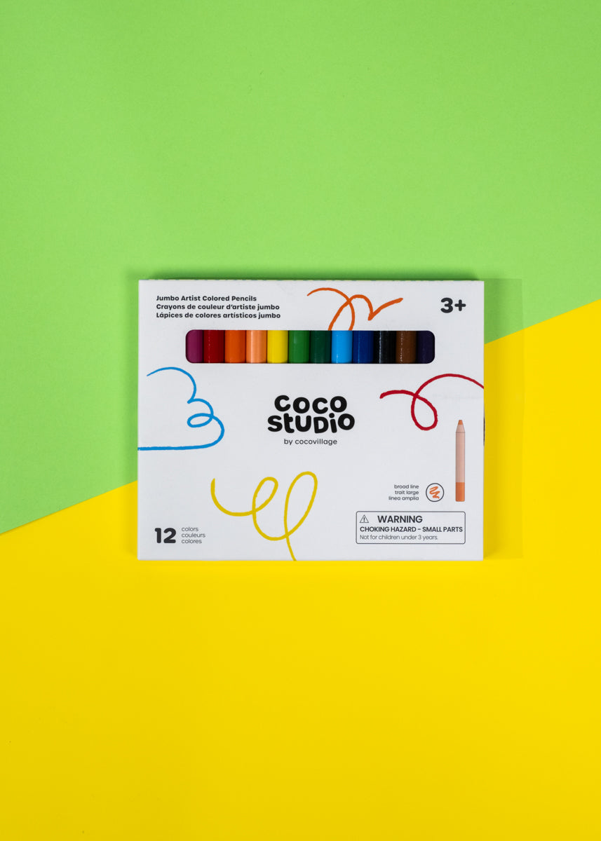 Ensemble de 12 crayons de couleur d’artiste Jumbo