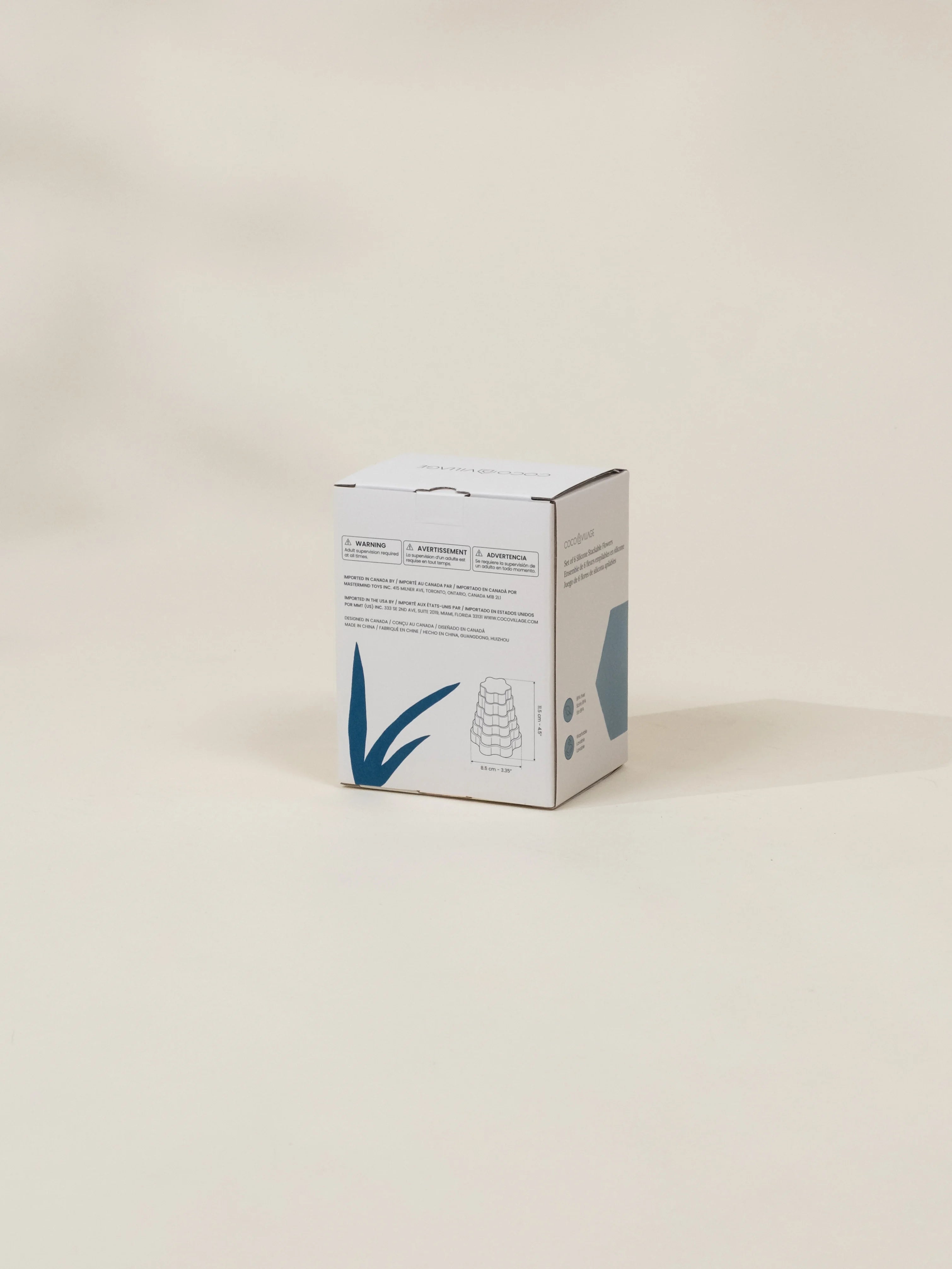 Image of Set of 6 Silicone Stackable Flowers