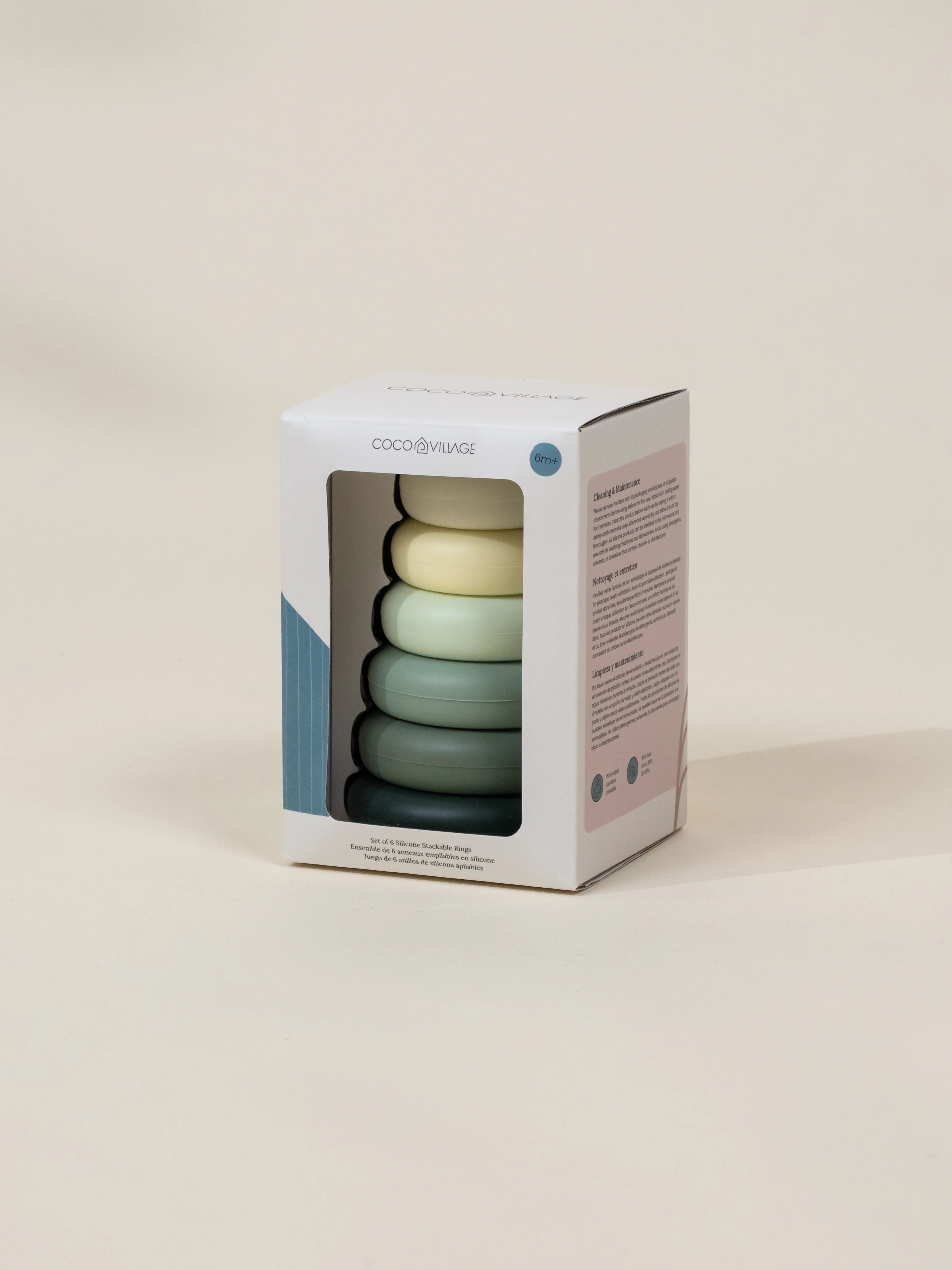Set of 6 Silicone Stackable Rings – Coco Village