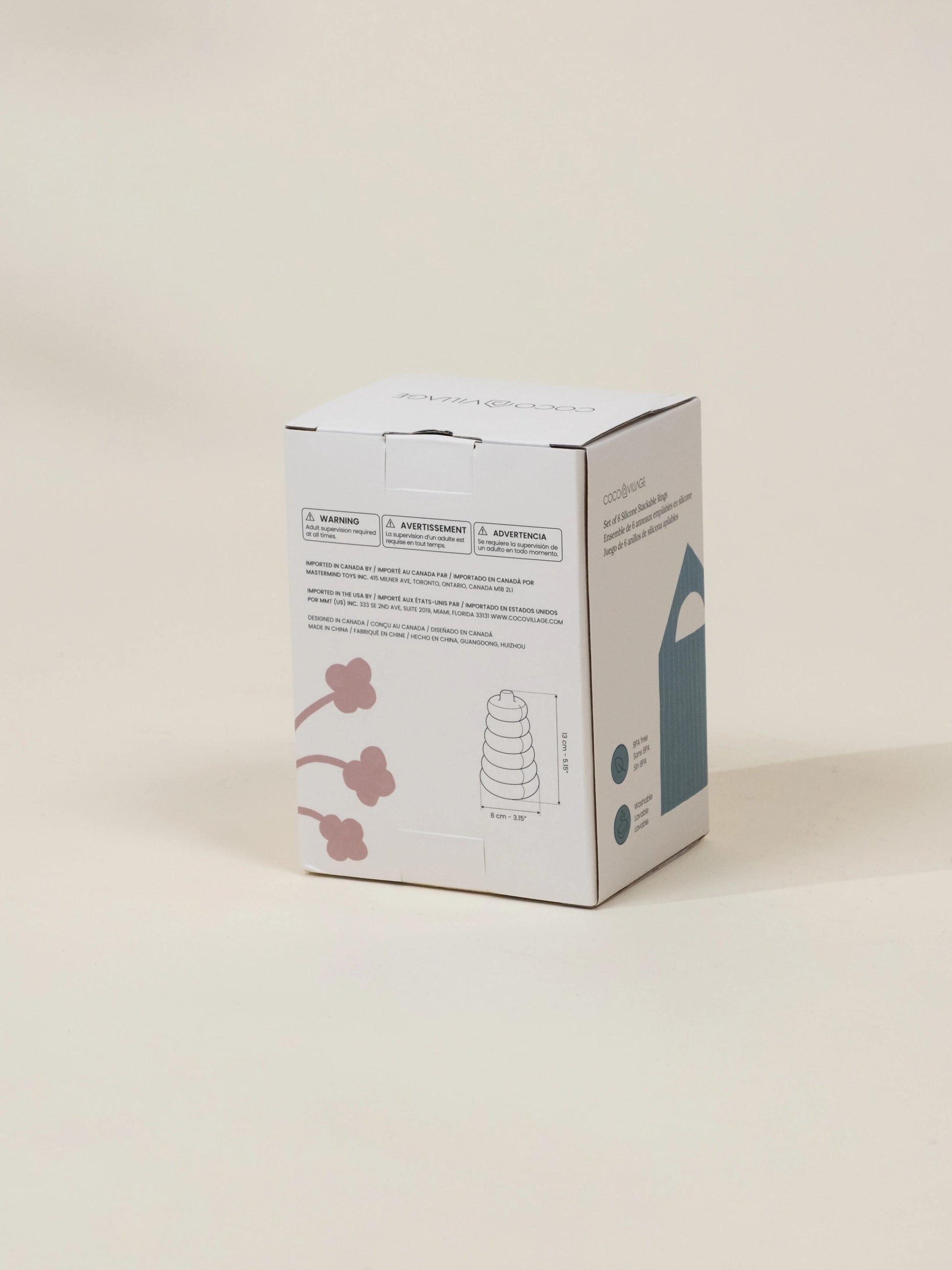 Set of 6 Silicone Stackable Rings