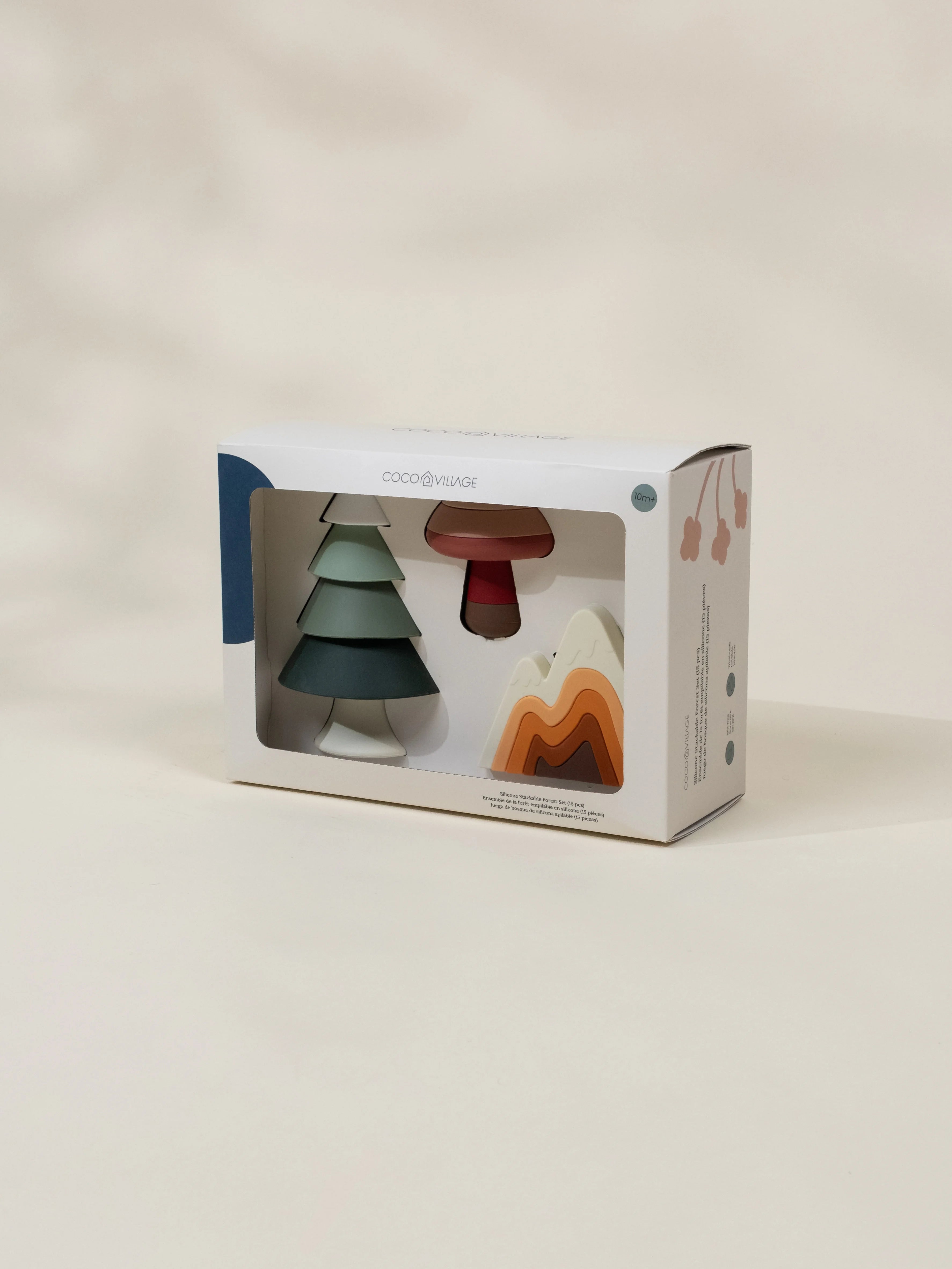 Image of Ensemble de forêt empilable en silicone (16 pièces)