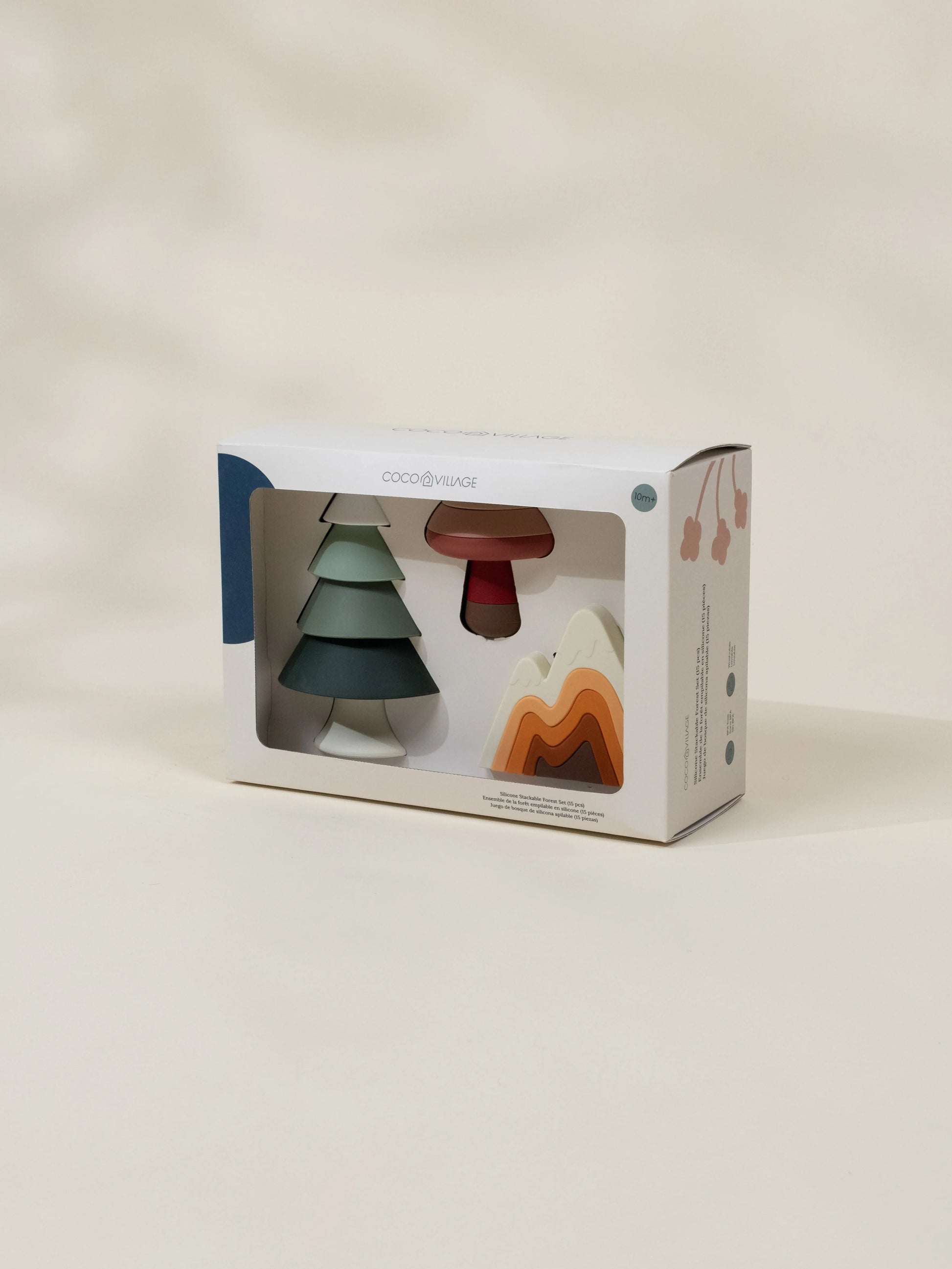 Ensemble de forêt empilable en silicone (16 pièces)