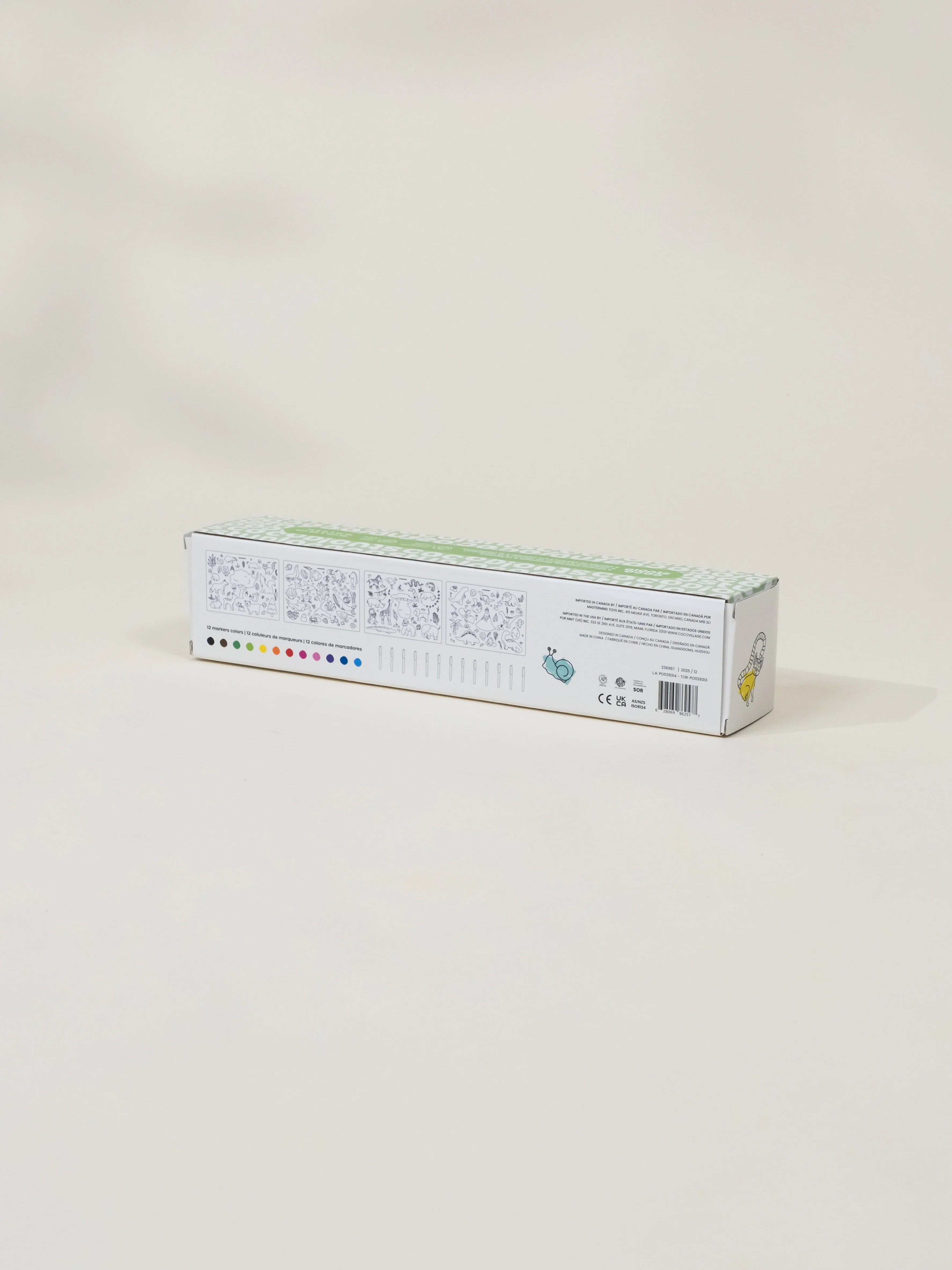 Image of Set of 4 Silicone Washable Coloring Placemats & Markers