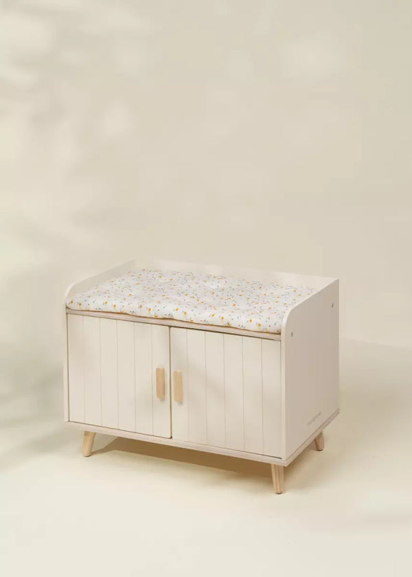 Table à langer en bois pour poupées 