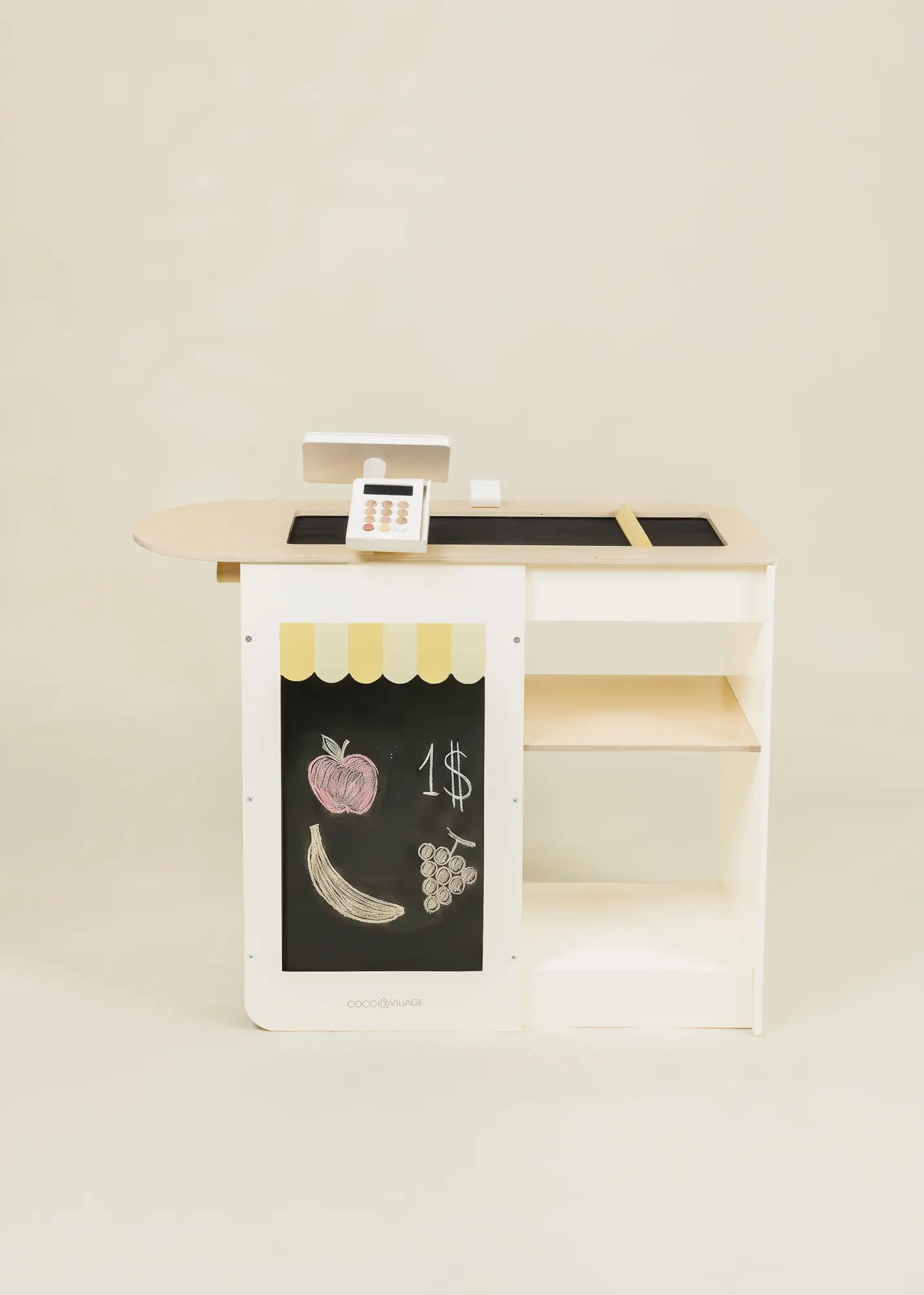 Comptoir caisse enregistreuse de jeu en bois 
