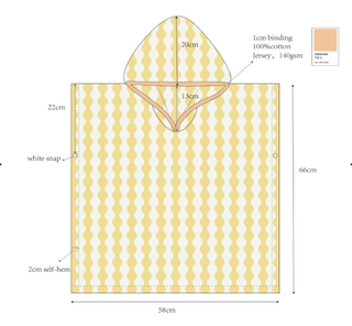 100% Cotton Kids Beach & Pool Poncho – Gelato