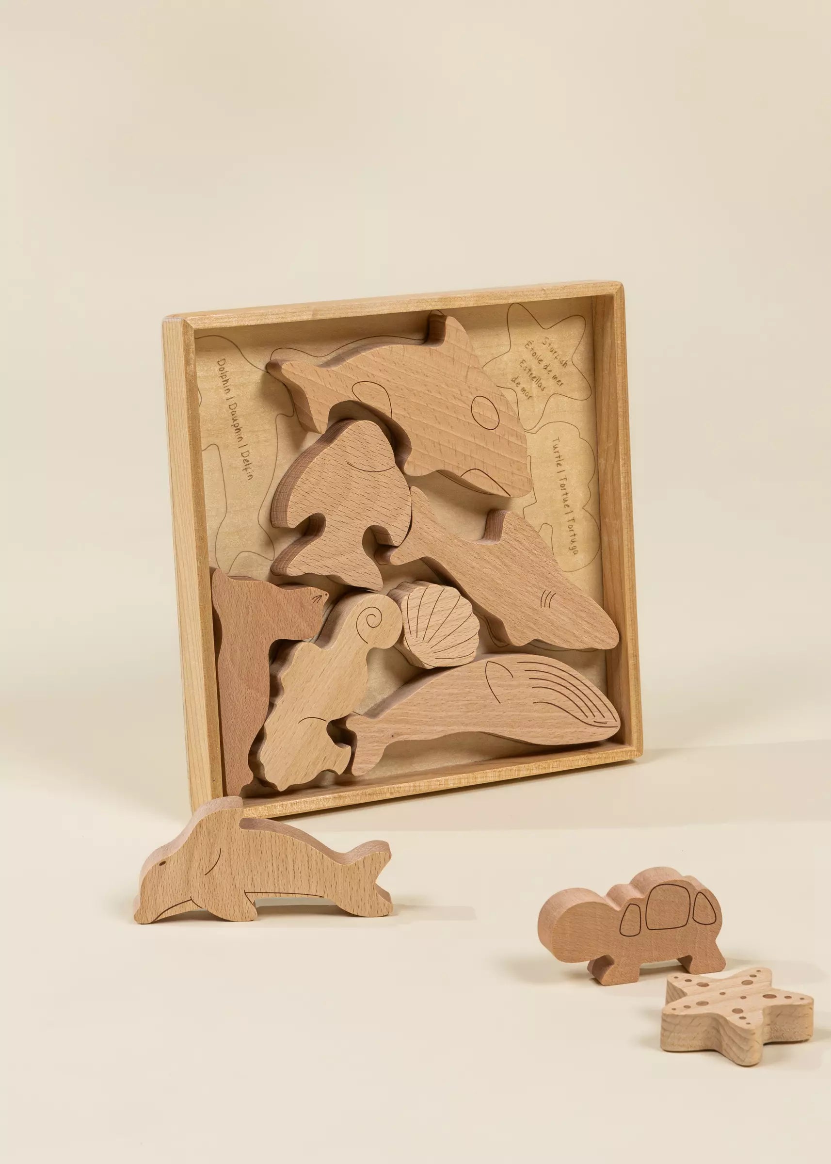 Image of Wooden Puzzle - Under the Sea - 10 pieces