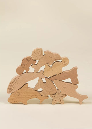 Wooden Puzzle - Under the Sea - 10 pieces