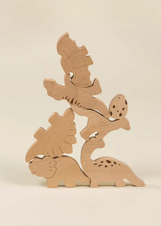 Wooden Balance Puzzle - Dino - 7 pieces