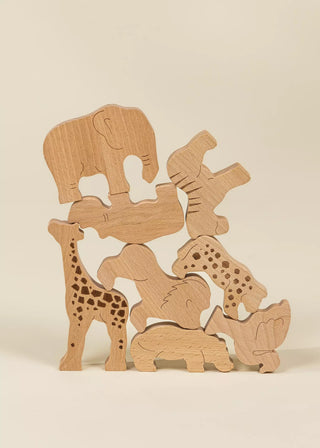 Wooden Balance Puzzle - Safari - 8 pieces