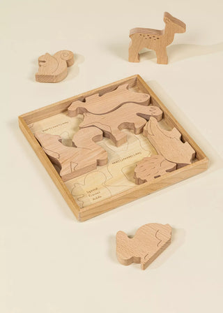Wooden Balance Puzzle - Forest - 8 pieces