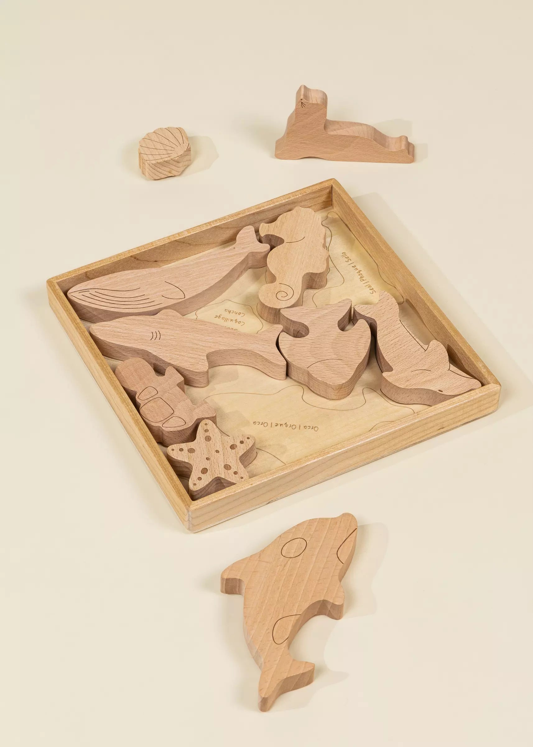 Image of Wooden Puzzle - Under the Sea - 10 pieces