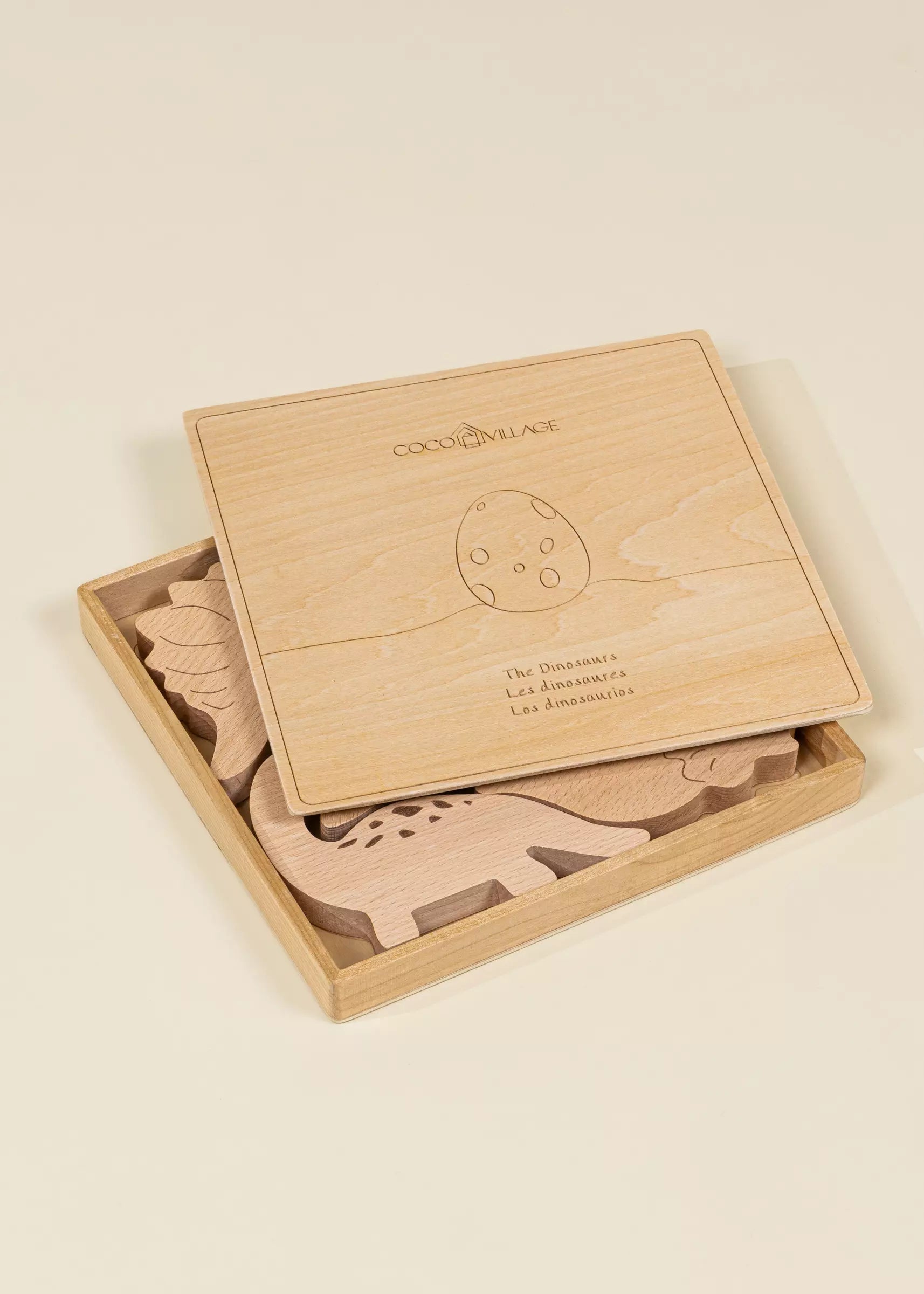 Image of Wooden Balance Puzzle - Dino - 7 pieces