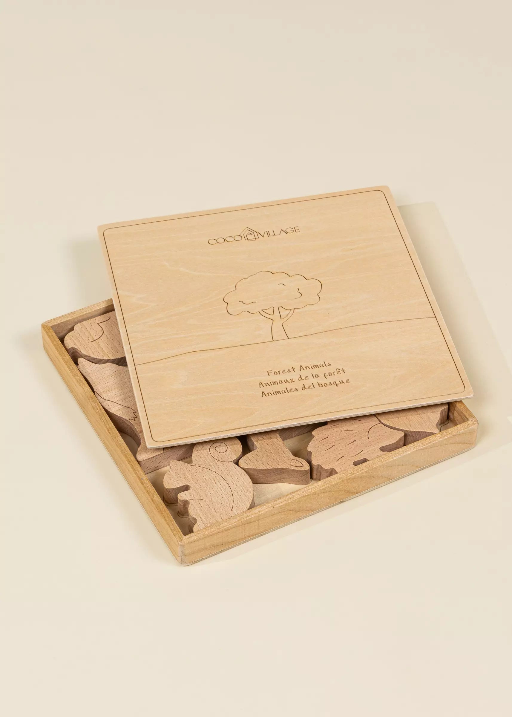 Image of Wooden Balance Puzzle - Forest - 8 pieces