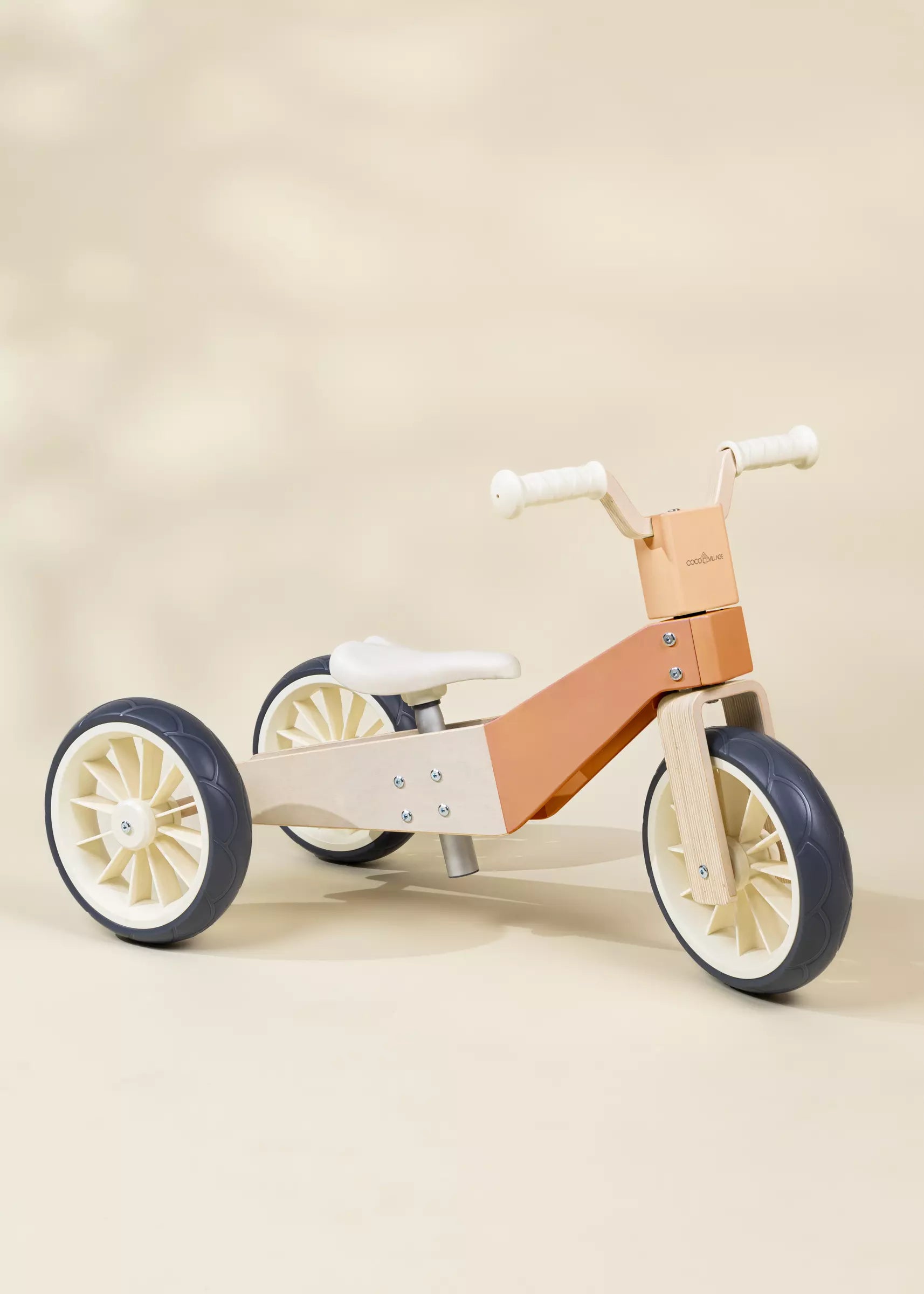 Image of Wooden Balance Bike 3-in-1 - Grapefruit