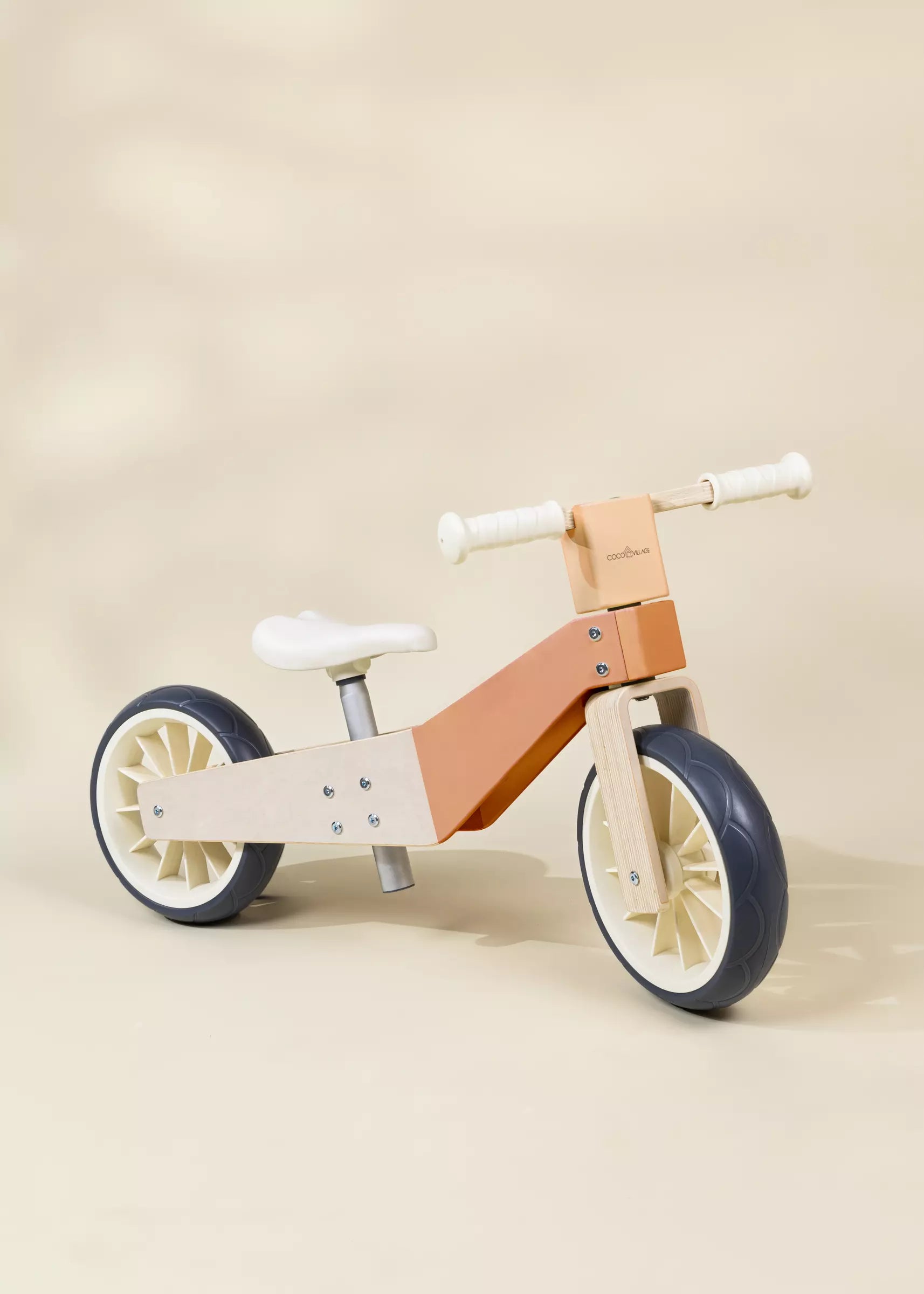 Image of Wooden Balance Bike 3-in-1 - Grapefruit