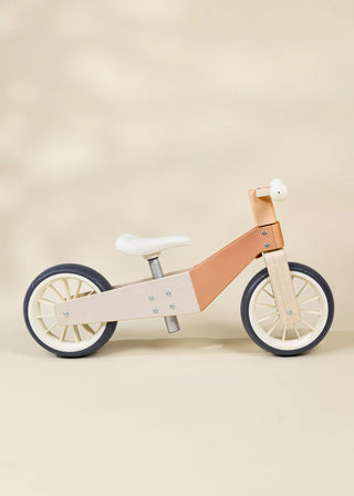 Evolutive Wooden Balance Bike - 3 in 1 – Grapefruit