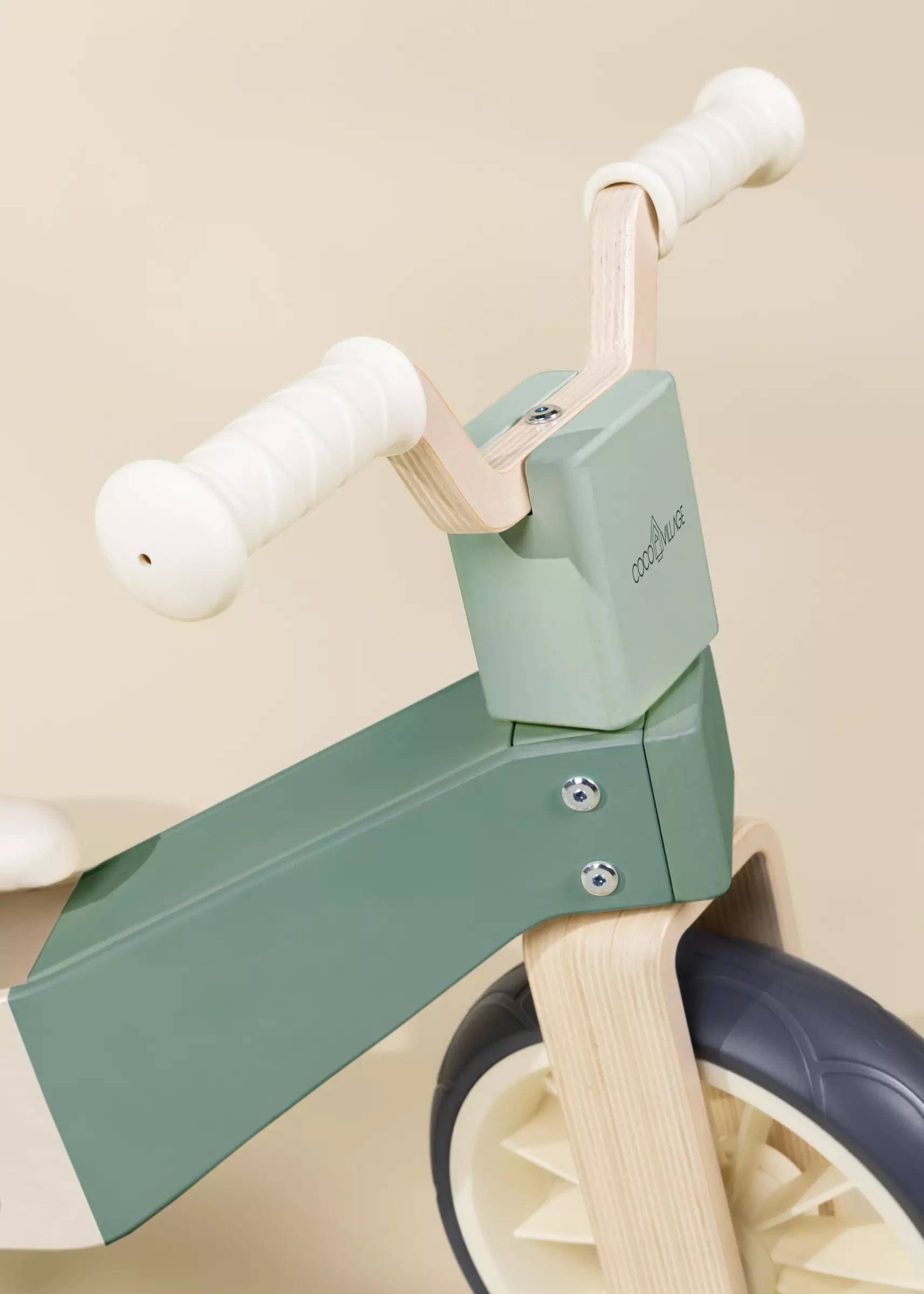 Image of Wooden Balance Bike 3-in-1 - Seafoam