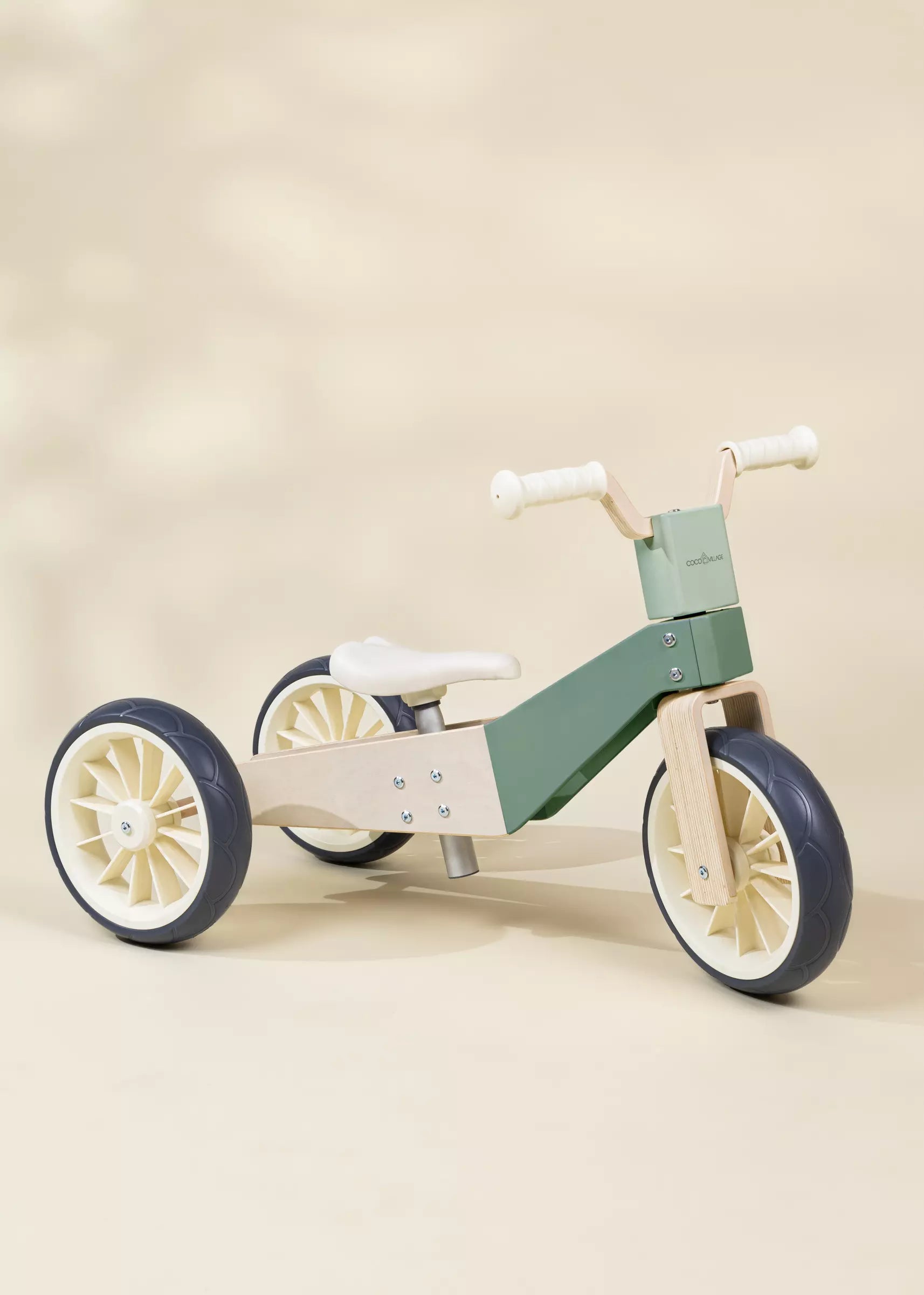 Image of Wooden Balance Bike 3-in-1 - Seafoam
