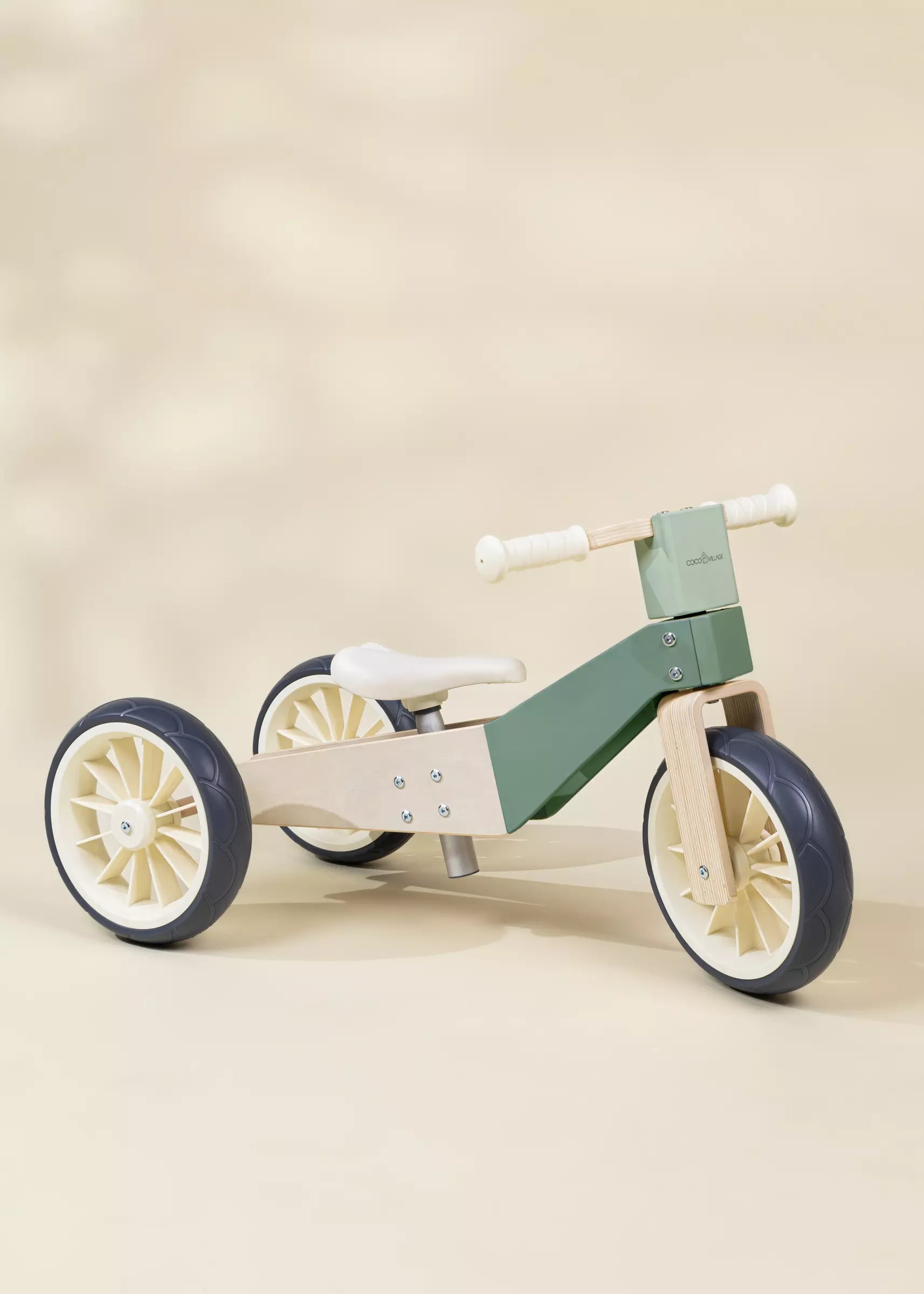 Image of Wooden Balance Bike 3-in-1 - Seafoam