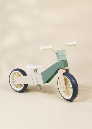 Vélo d’équilibre évolutif en bois - 3 en 1 - Seafoam