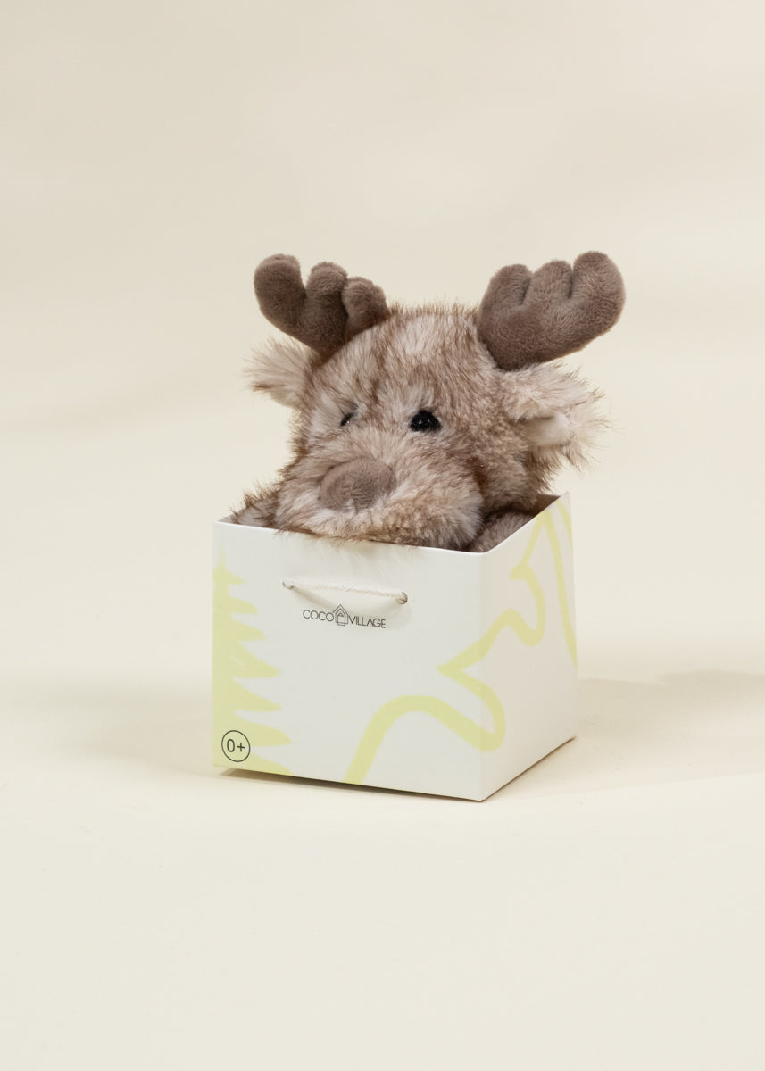 Image of Mini Peluche Cadeau - Lapin Gris