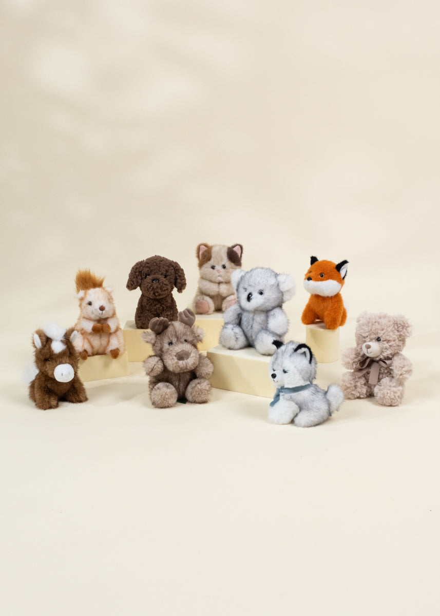 Mini Peluche Cadeau - Lapin Gris