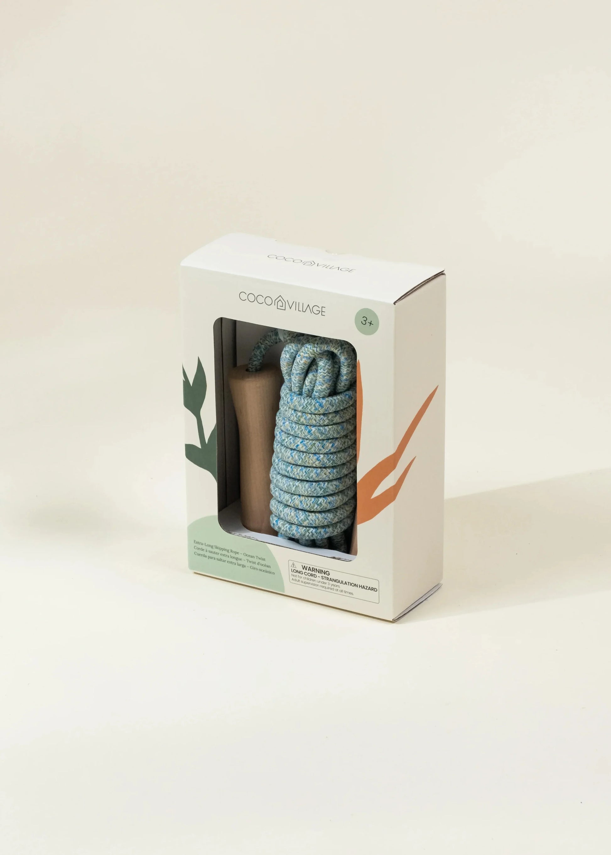 Extra-Long Wooden Handle Skipping Rope – Ocean Twist