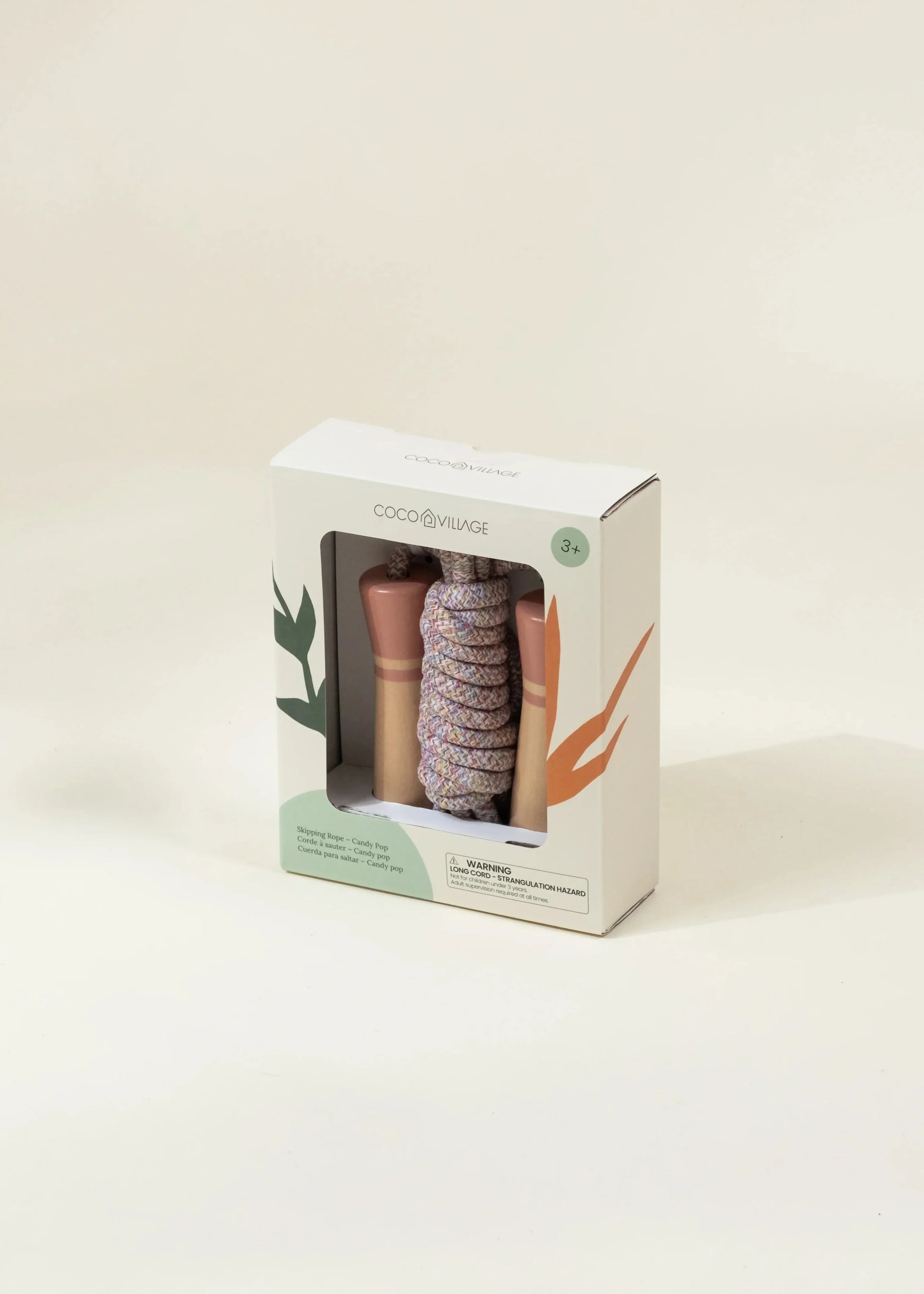 Wooden Handle Skipping Rope – Candy Pop
