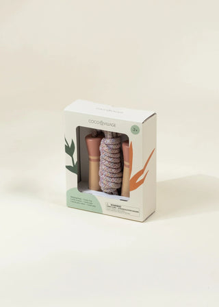 Corde à Sauter avec Poignées en Bois – Candy Pop 