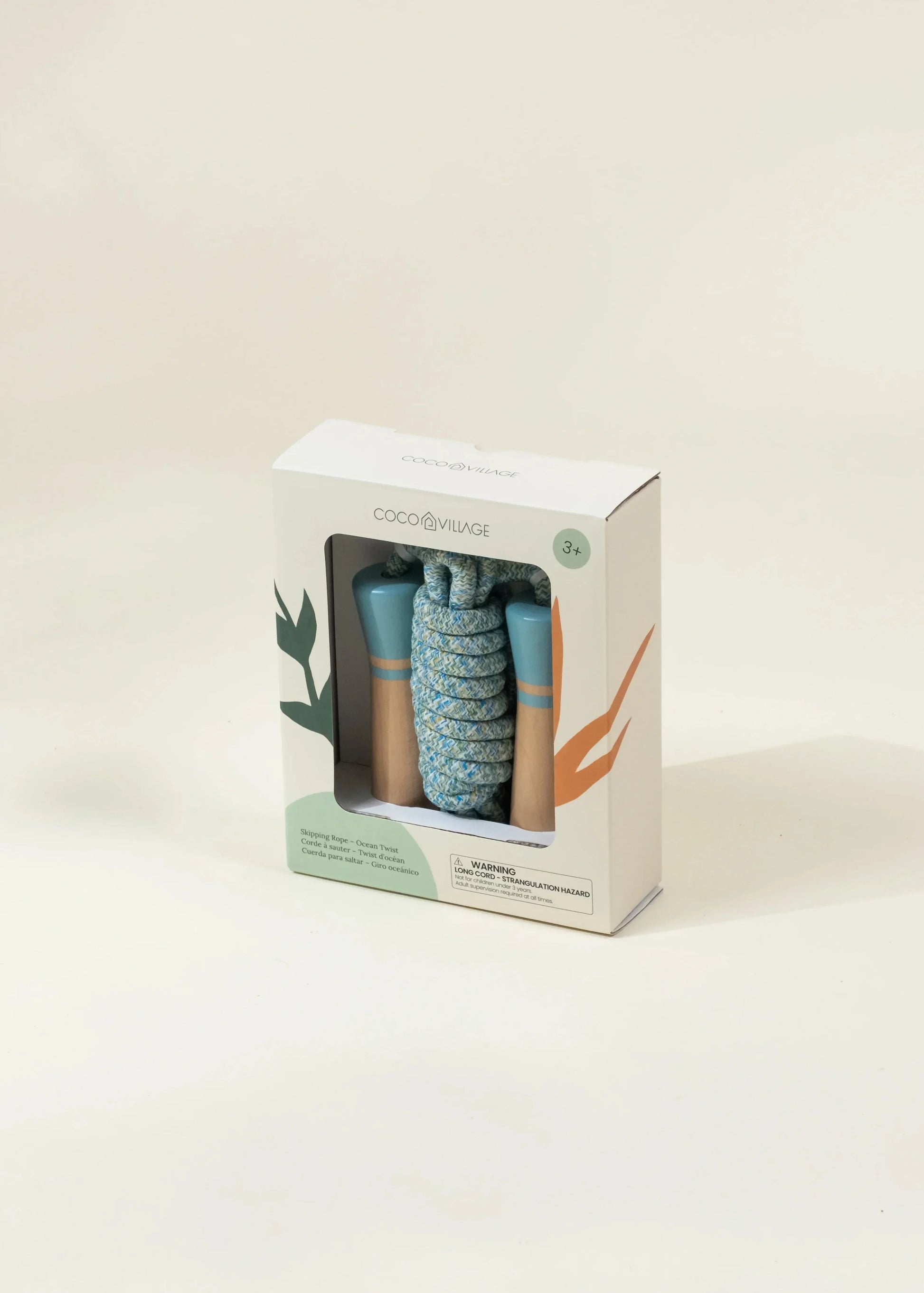 Wooden Handle Skipping Rope – Ocean Twist