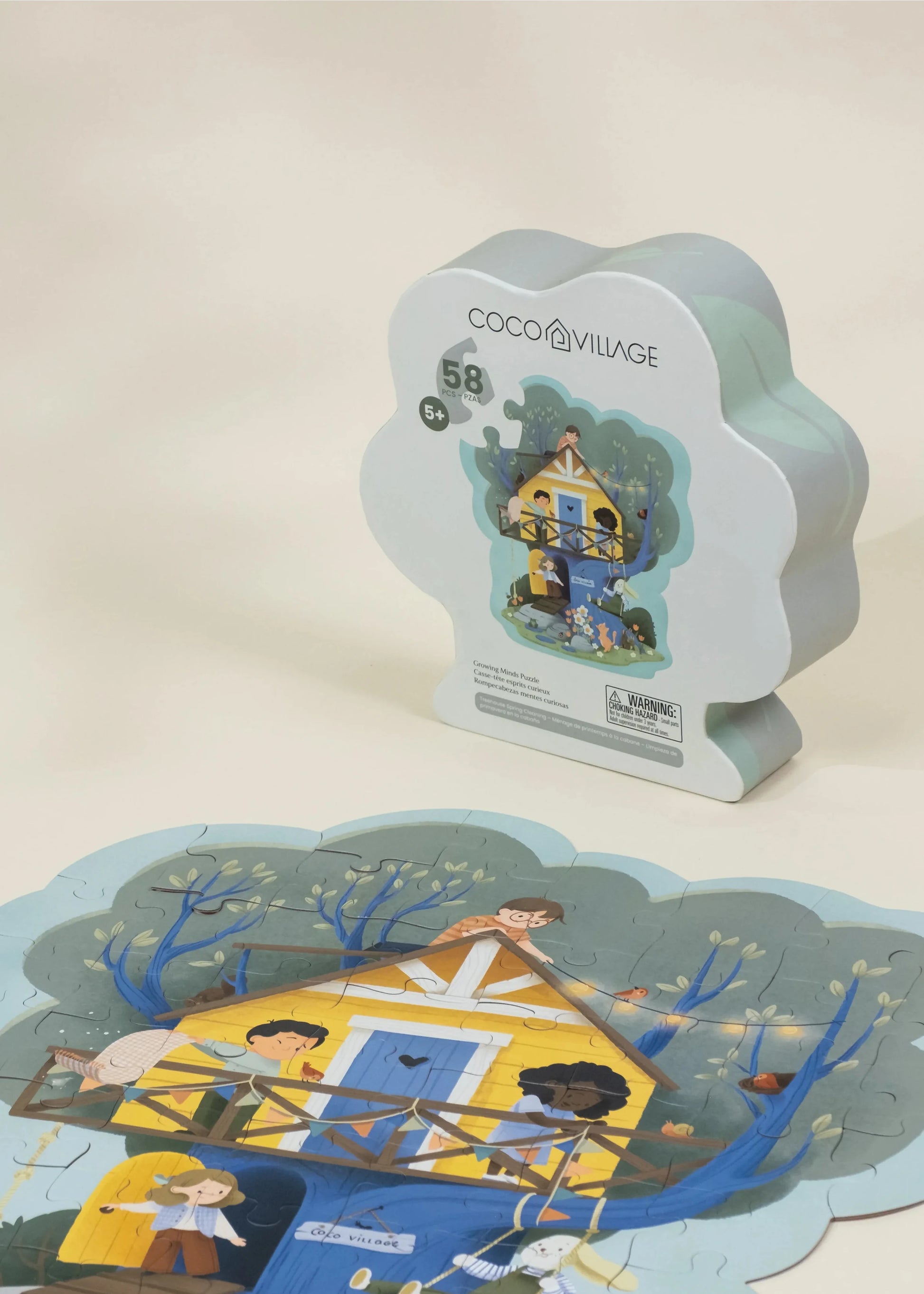 Growing Minds Puzzle – Treehouse Spring(58 pcs)