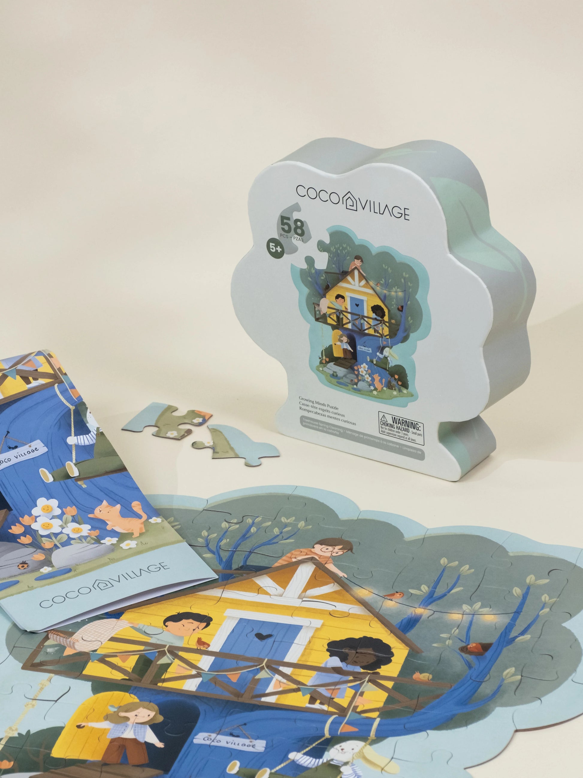 Growing Minds Puzzle – Treehouse Spring(58 pcs)