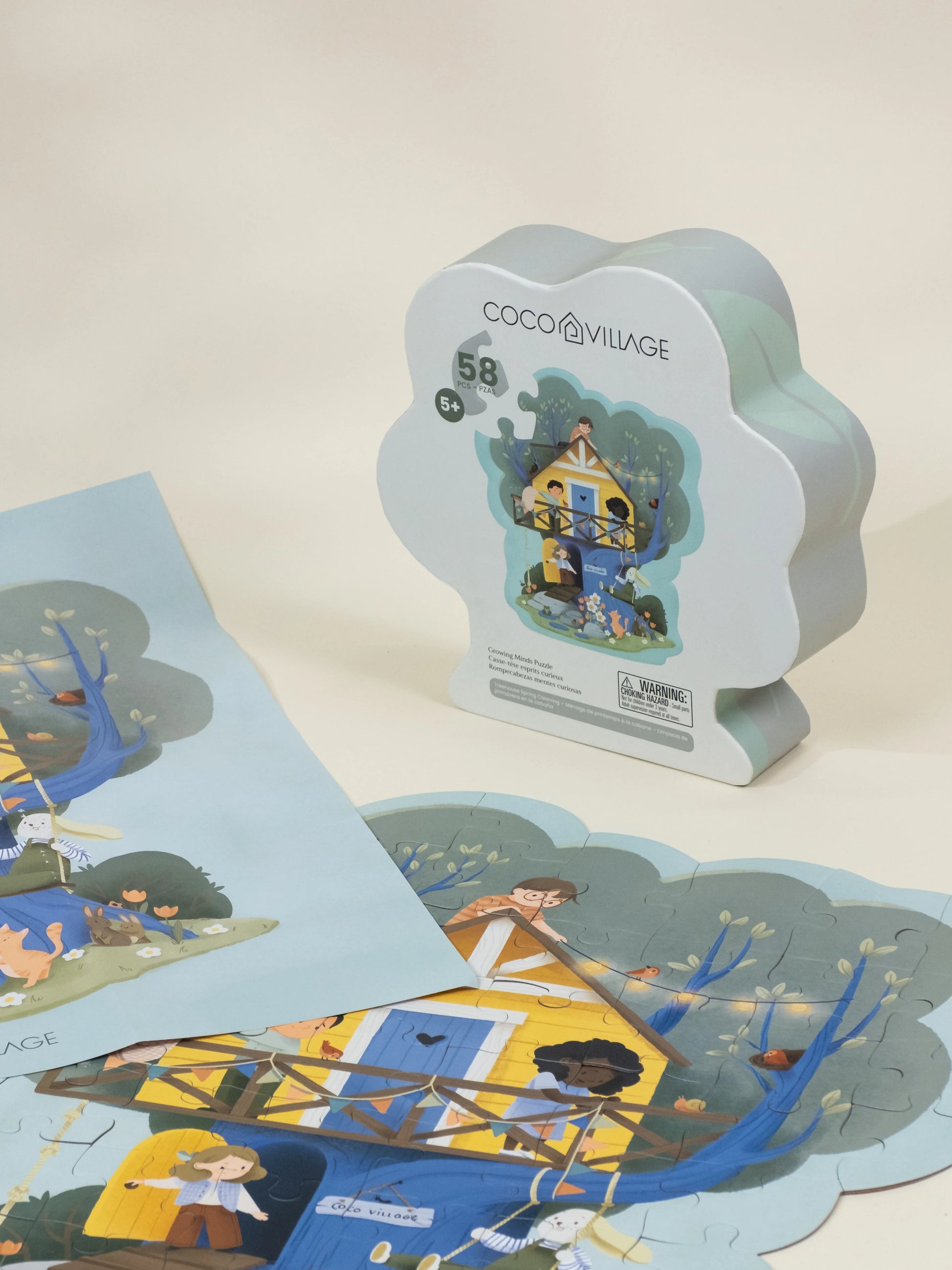 Growing Minds Puzzle – Treehouse Spring(58 pcs)