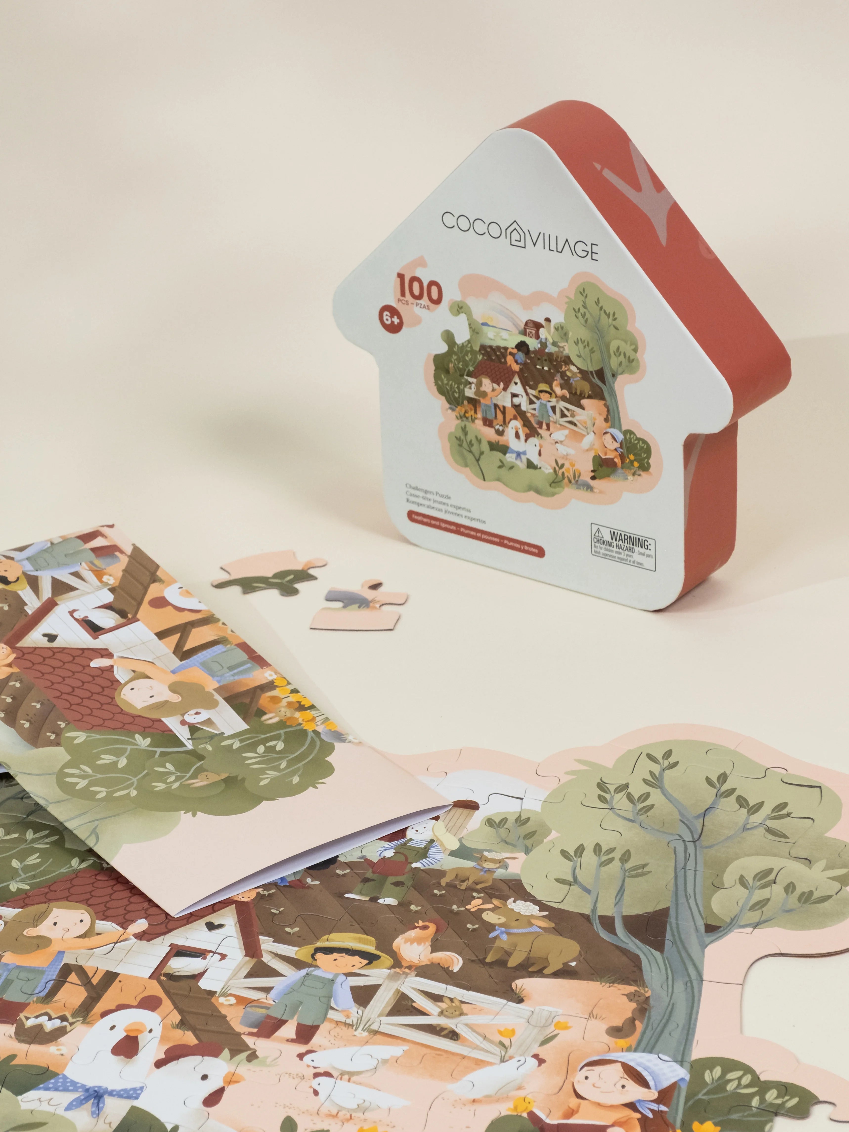 Image of Challengers Puzzle – Feathers and Sprouts(100 pcs)