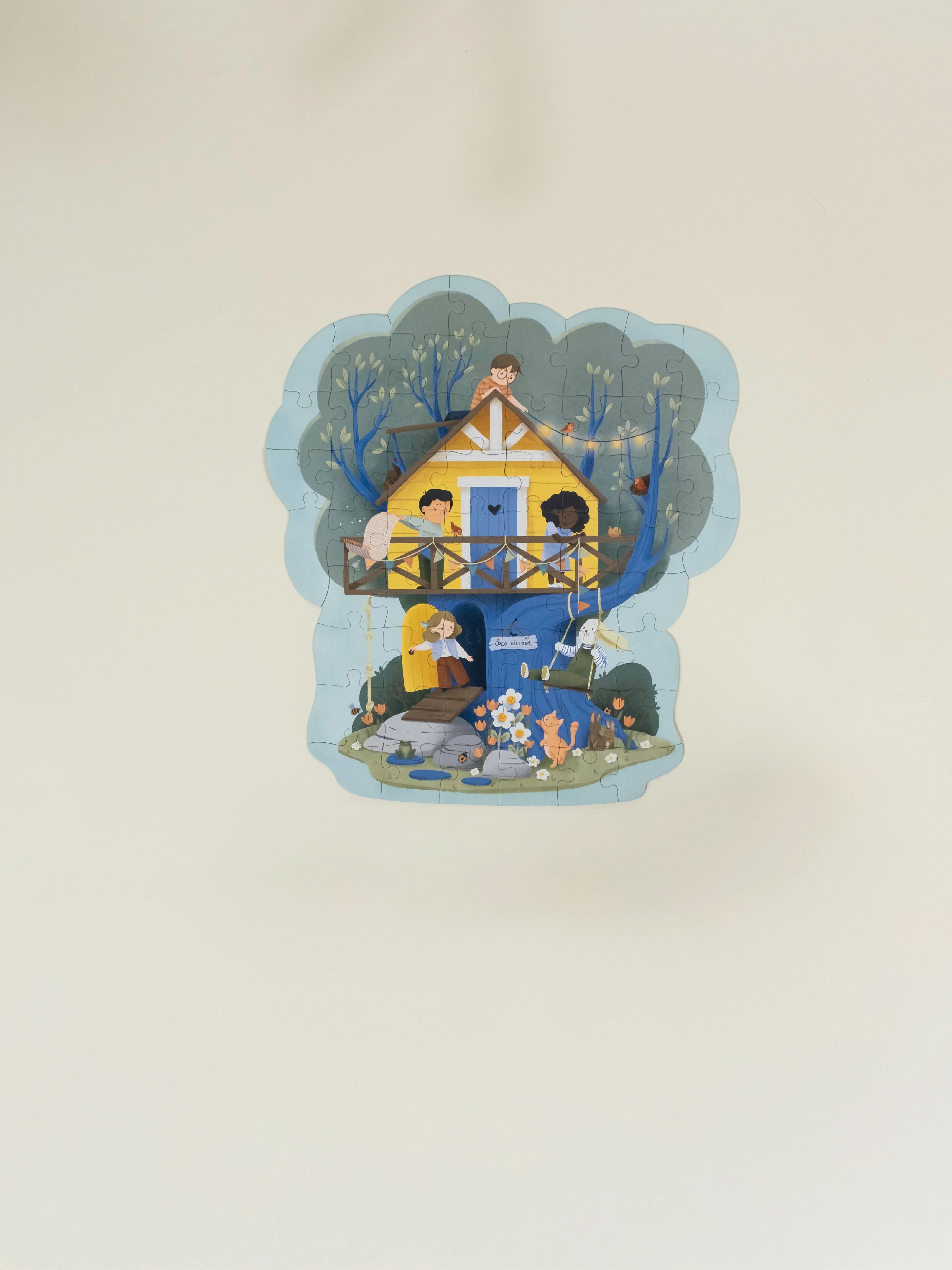 Image of Growing Minds Puzzle – Treehouse Spring(58 pcs)