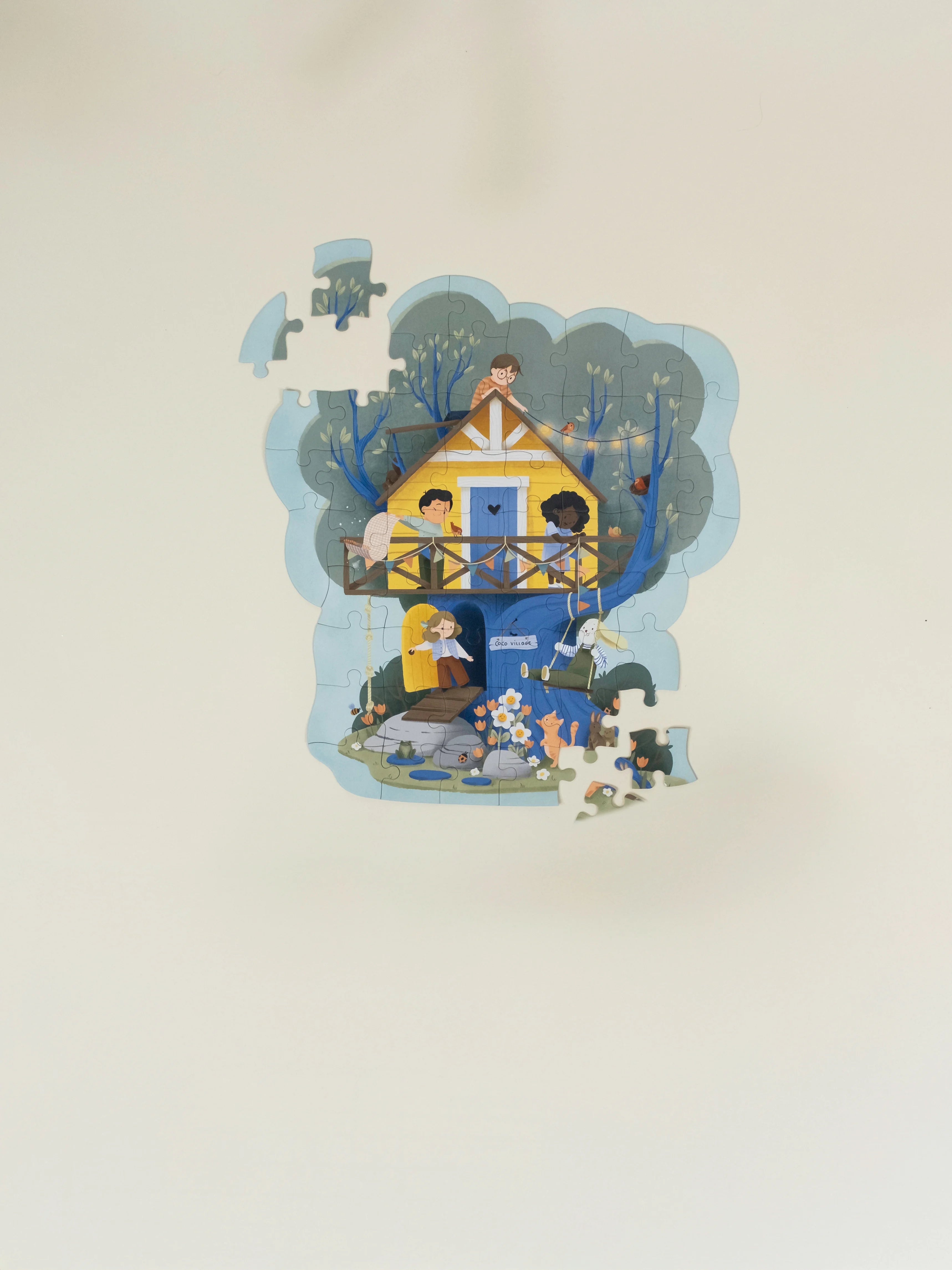 Image of Growing Minds Puzzle – Treehouse Spring(58 pcs)