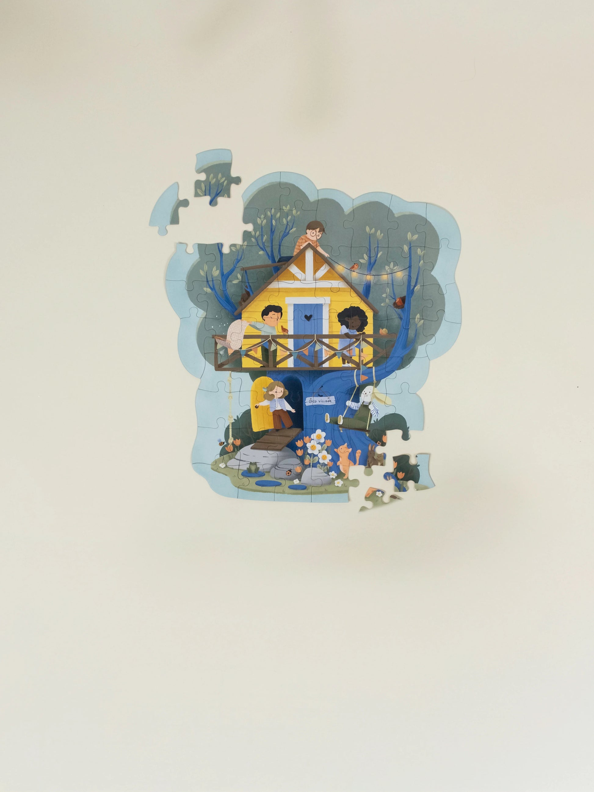 Growing Minds Puzzle – Treehouse Spring(58 pcs)