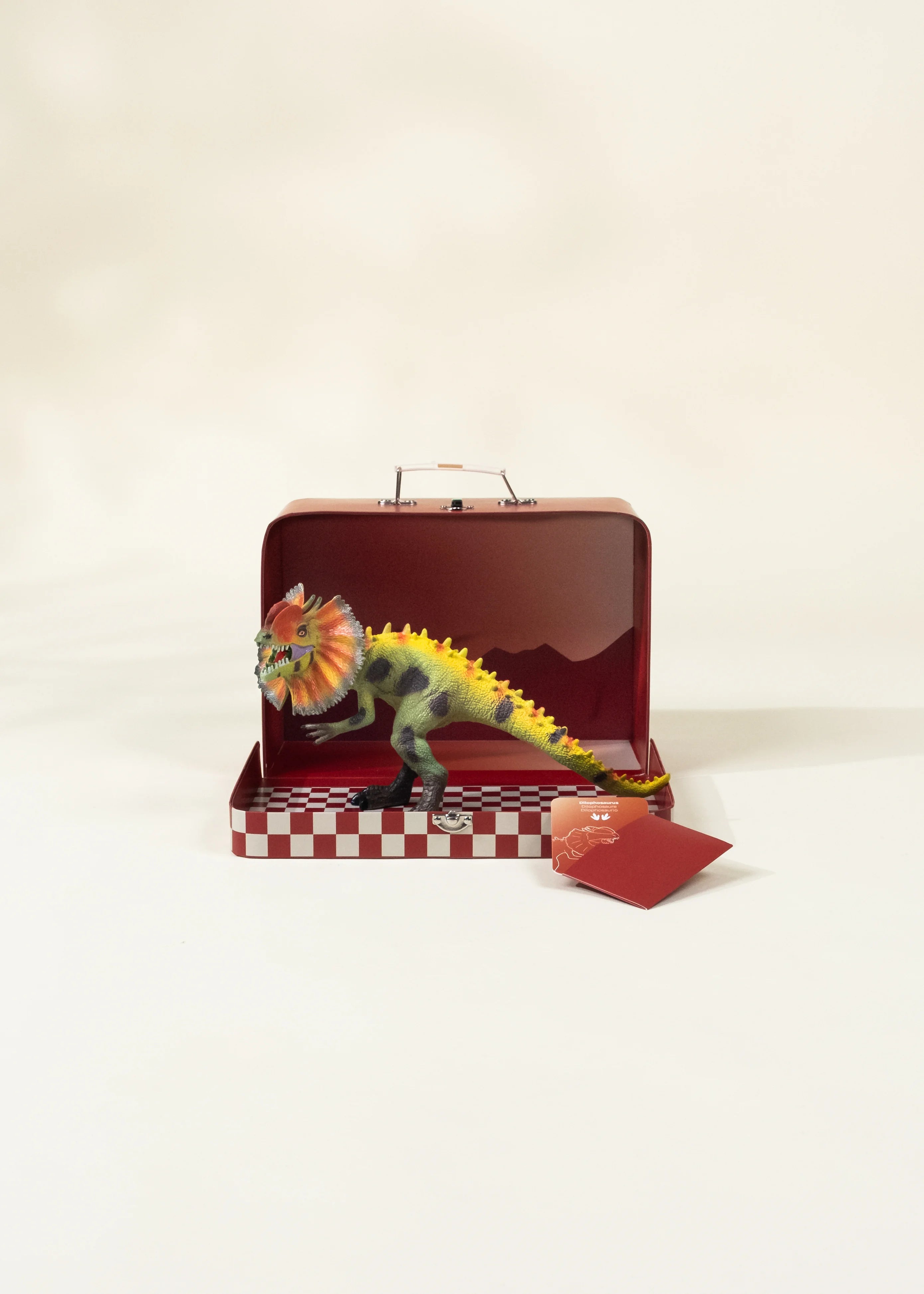 Image of Dilophosaurus Dinosaur in a Collectible Box