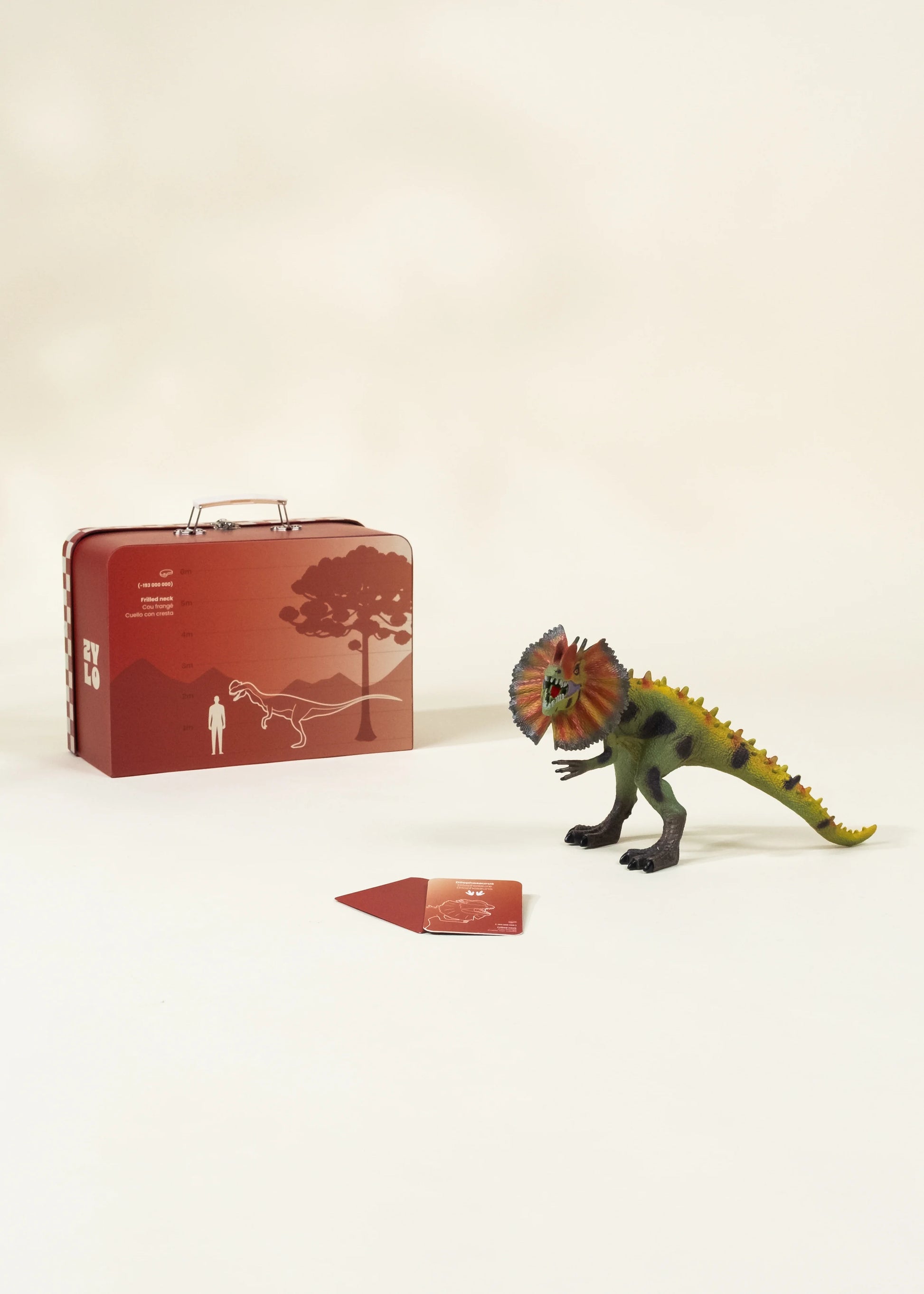 Dilophosaurus Dinosaur in a Collectible Box