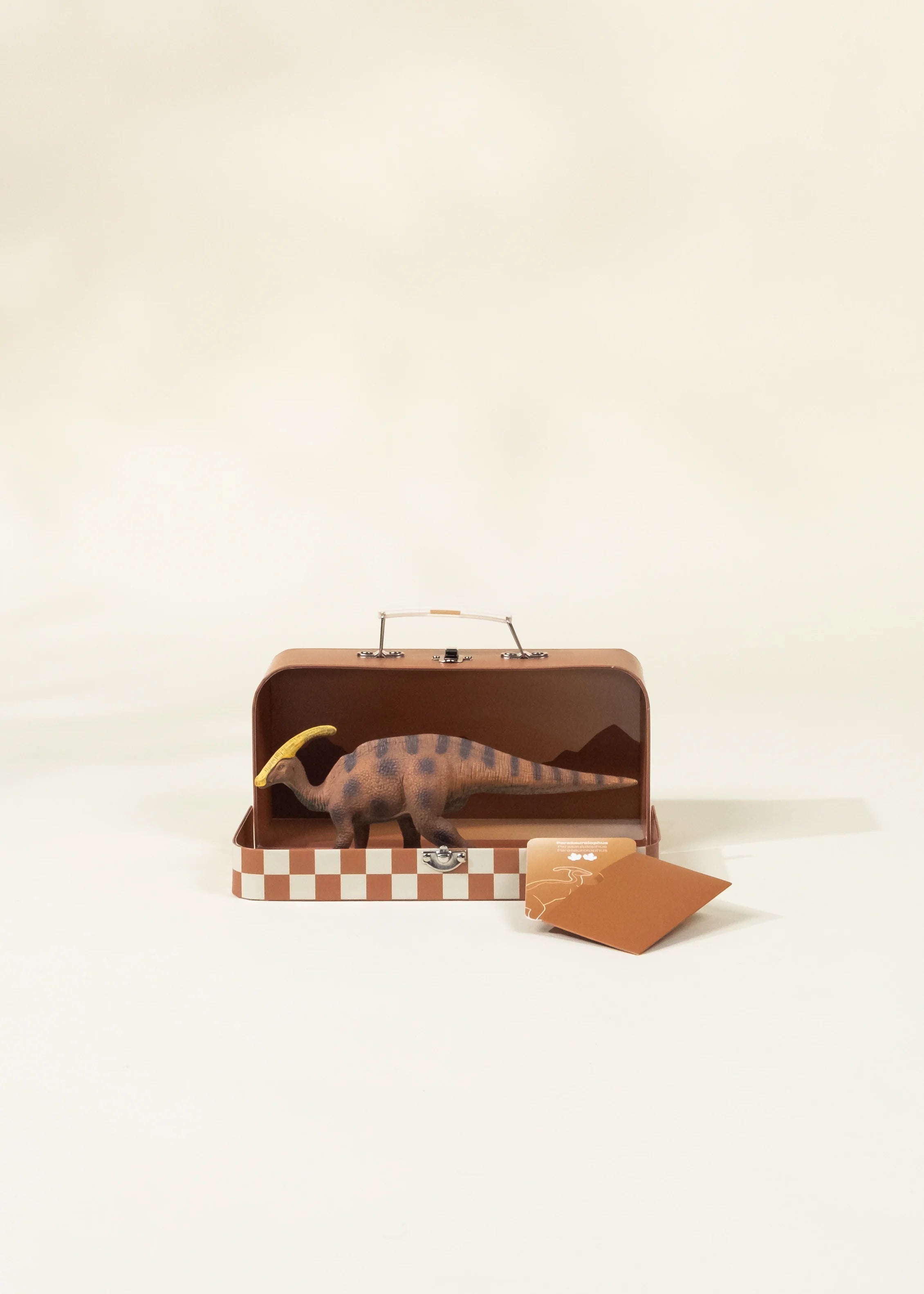 Image of Parasaurolophus Dinosaur in a Collectible Box