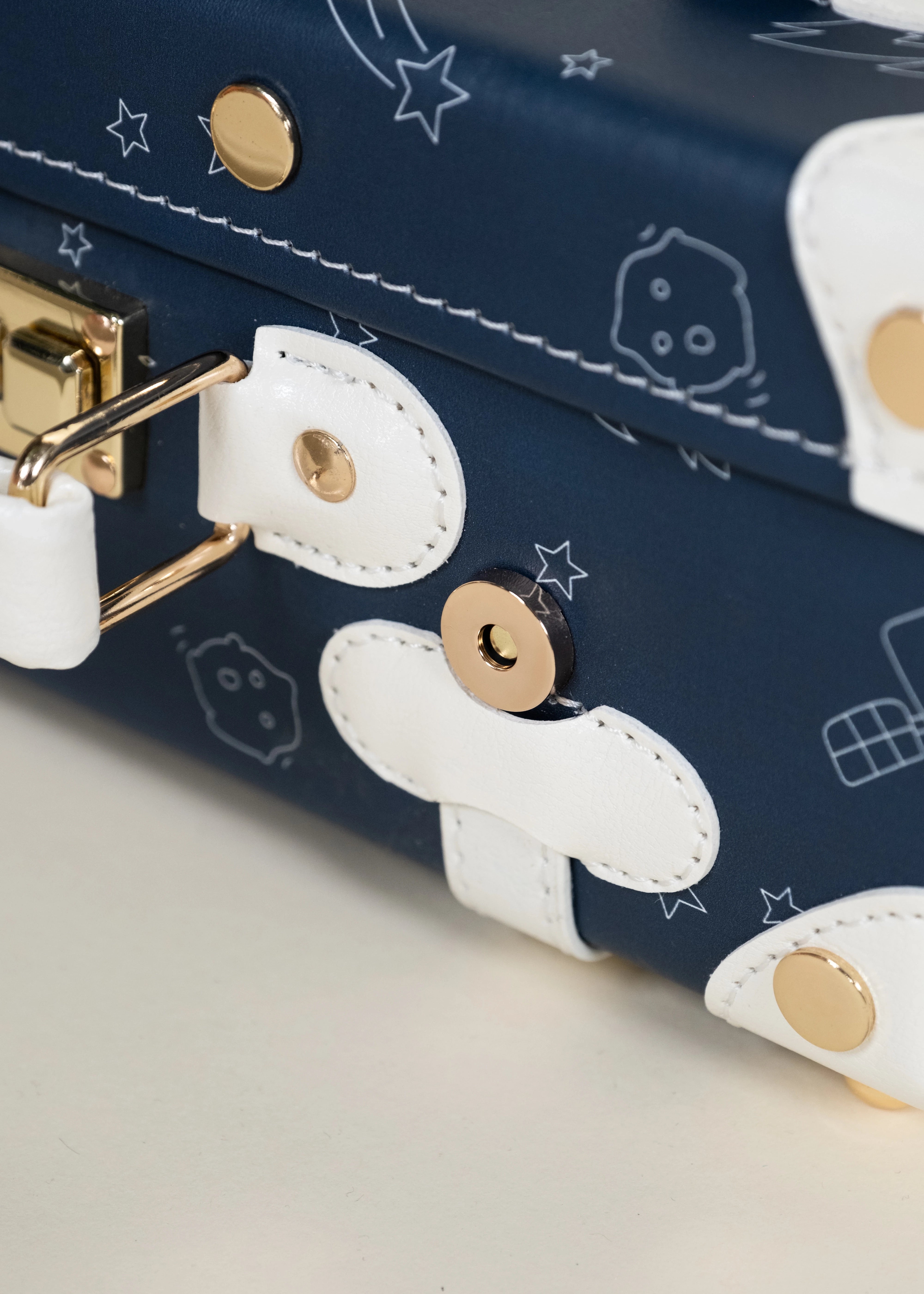 Image of Vegan Leather Play Suitcase - Space