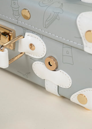 Valise de jeu en cuir vegan - Océan