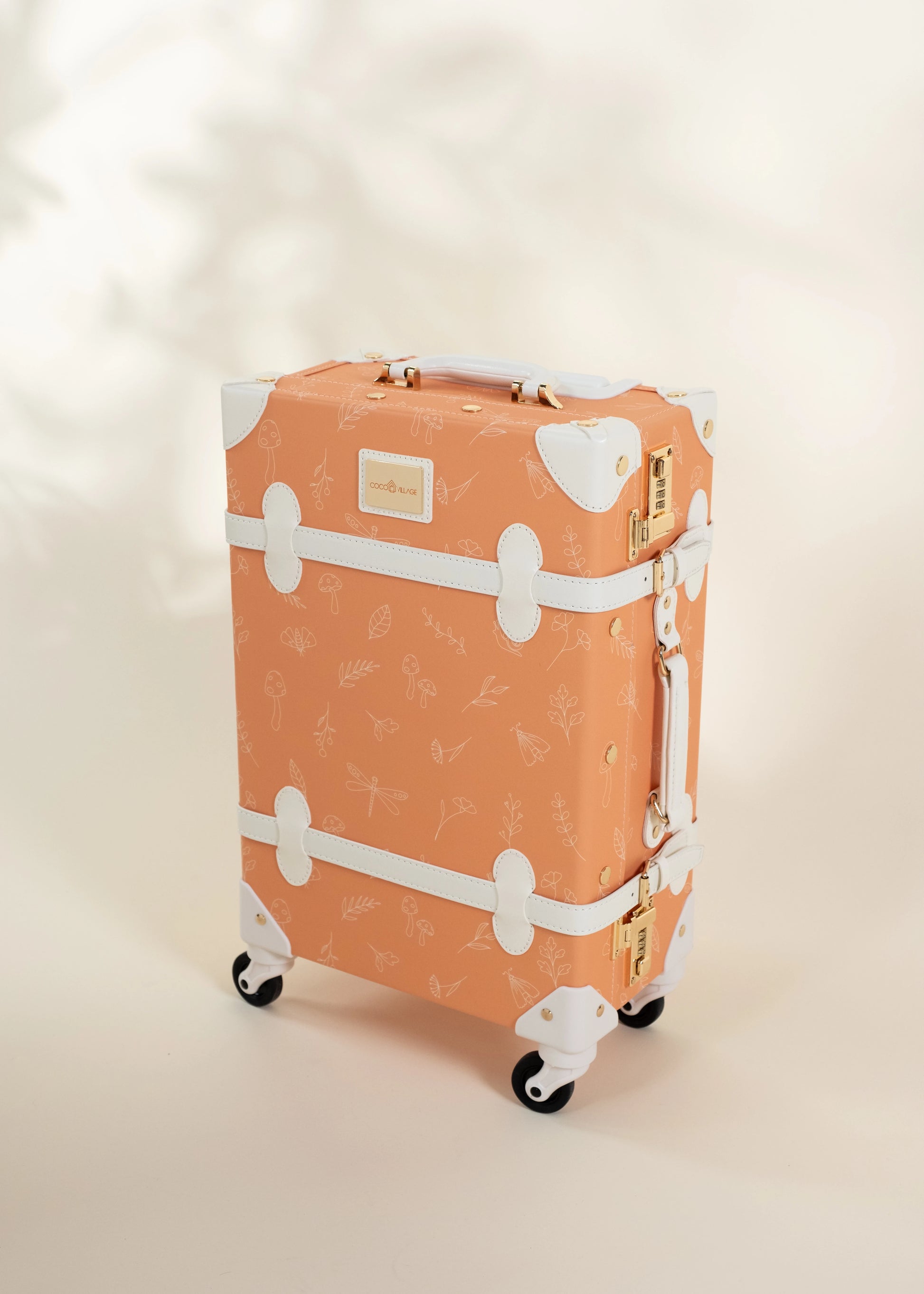 Vegan Leather Carry-On Suitcase - Nature – Coco Village Vegan Leather Carry-On Suitcase - Nature – Coco Village
