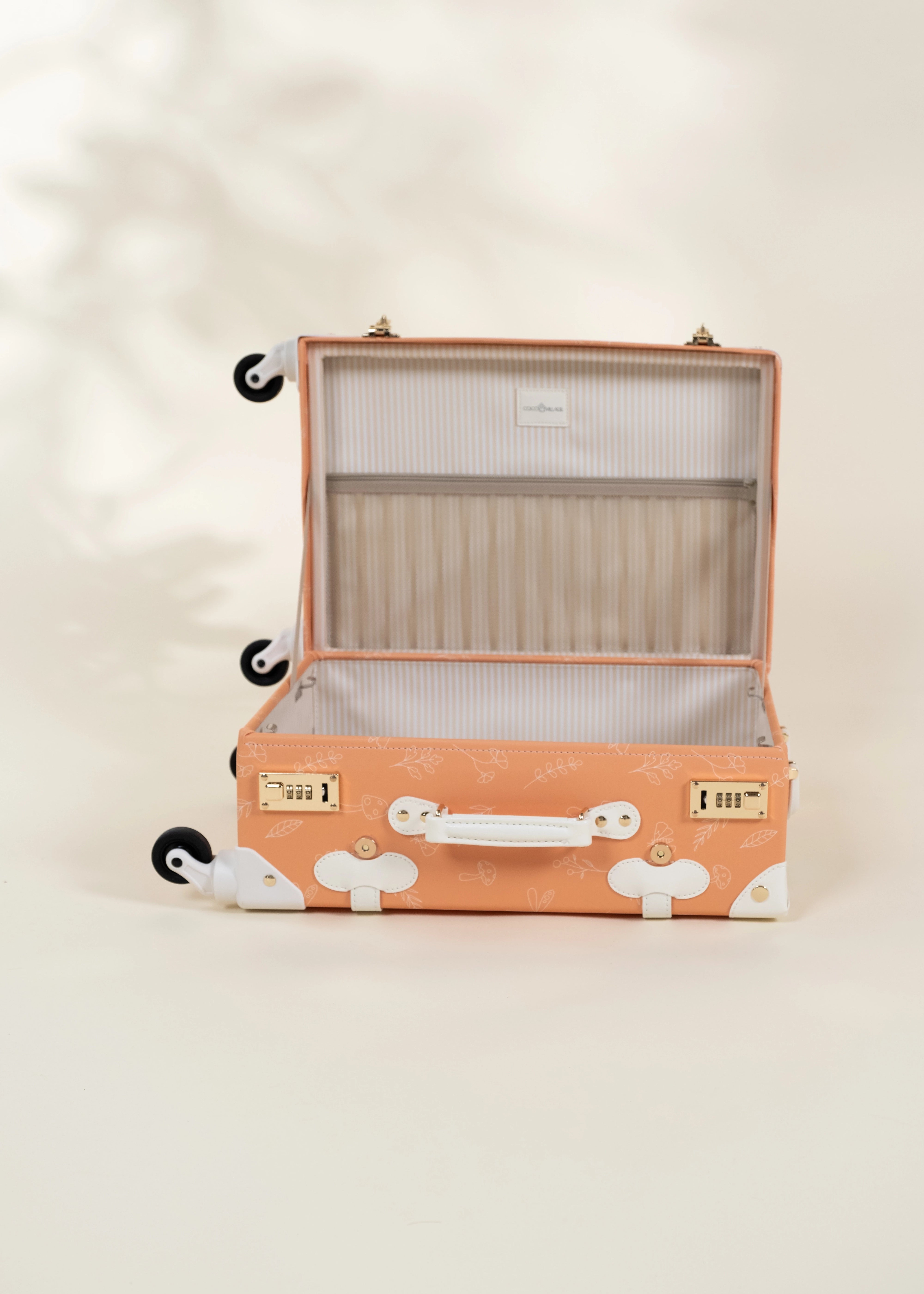 Image of Vegan Leather Carry-On Suitcase - Nature