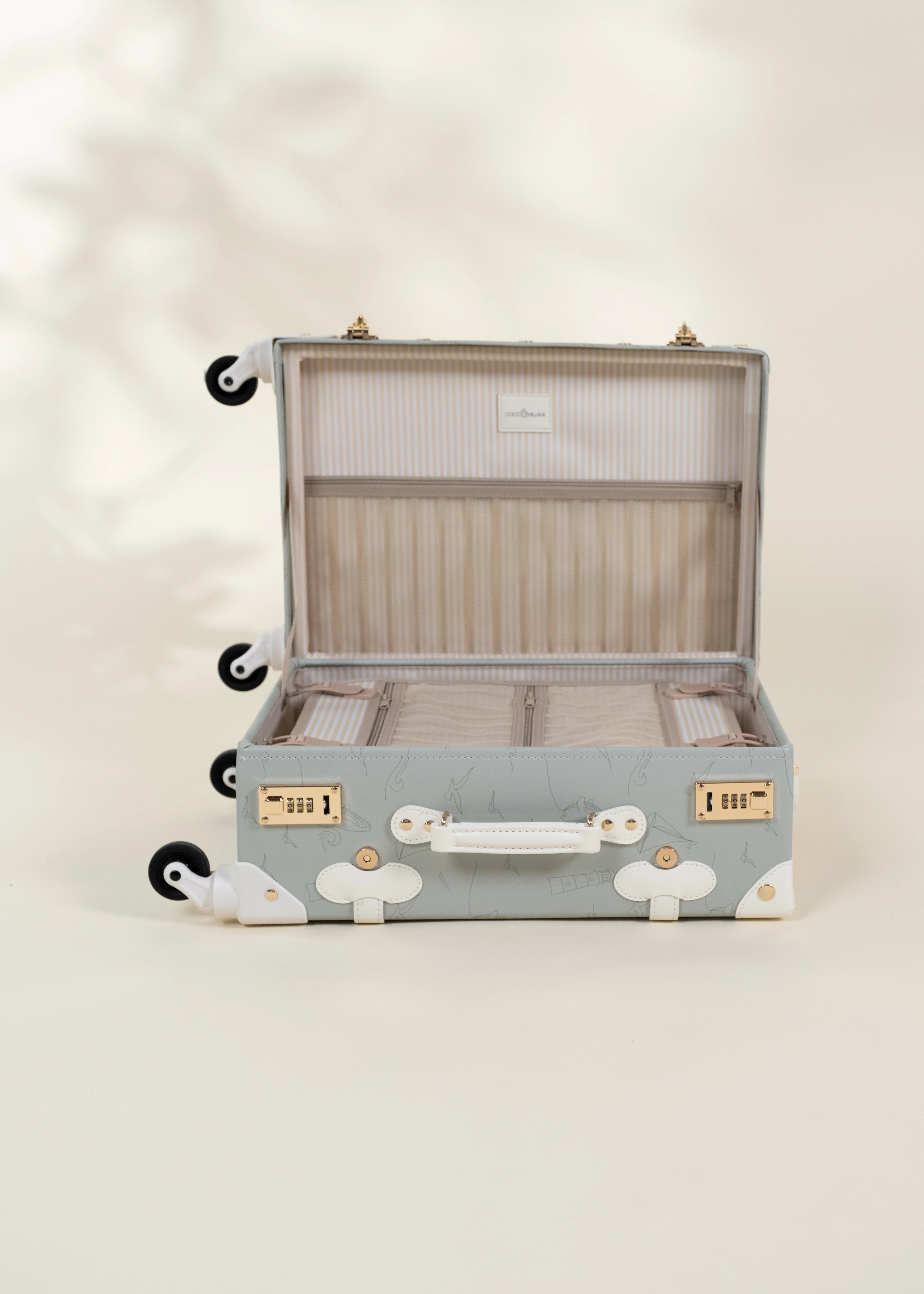 Image of Valise de cabine en cuir végétalien - Océan