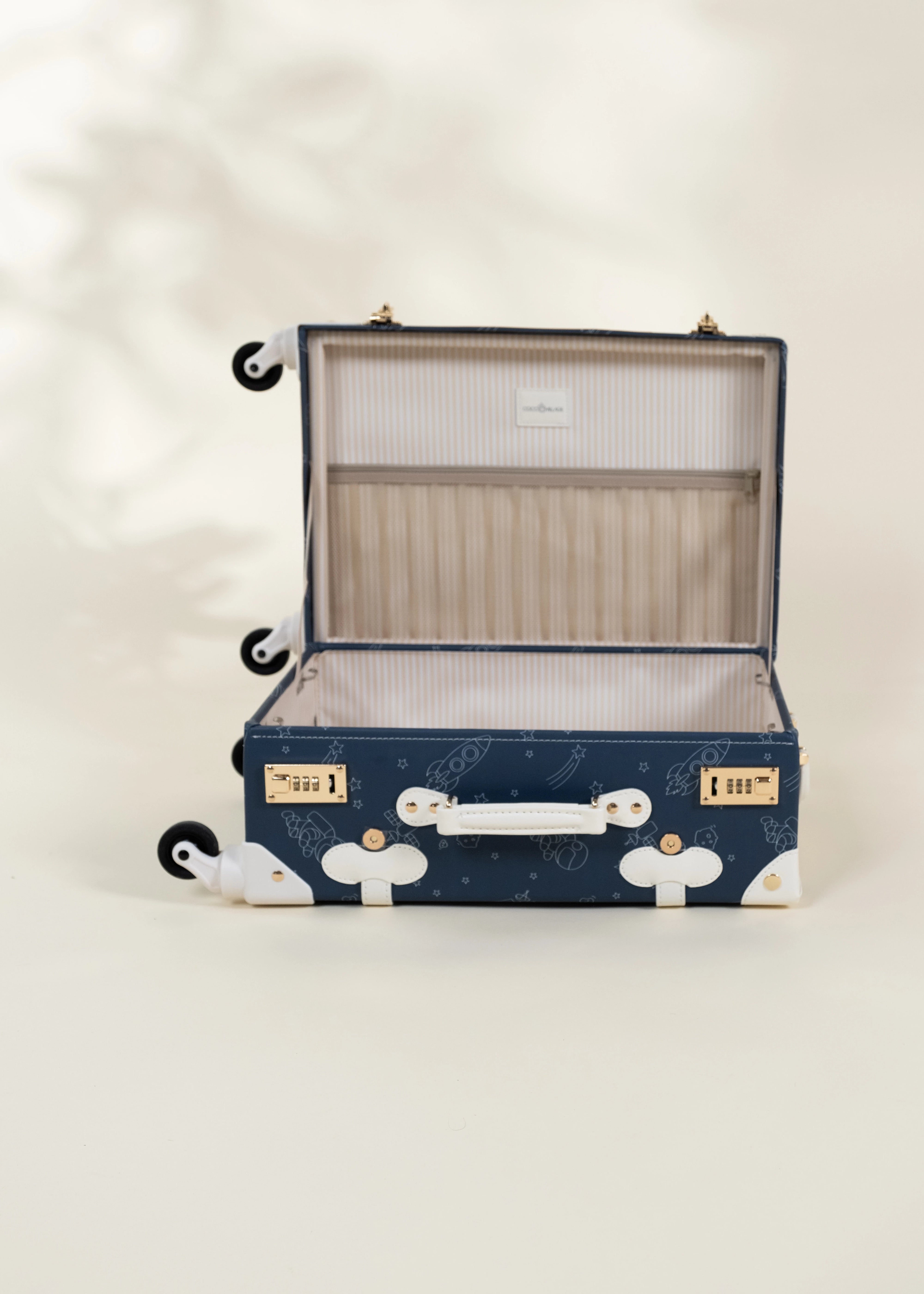 Image of Vegan Leather Carry-On Suitcase - Space